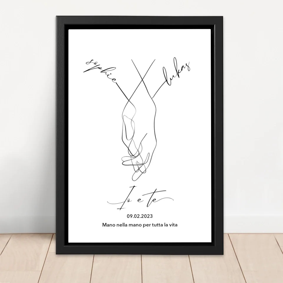 Tela personalizzata “Io e te”