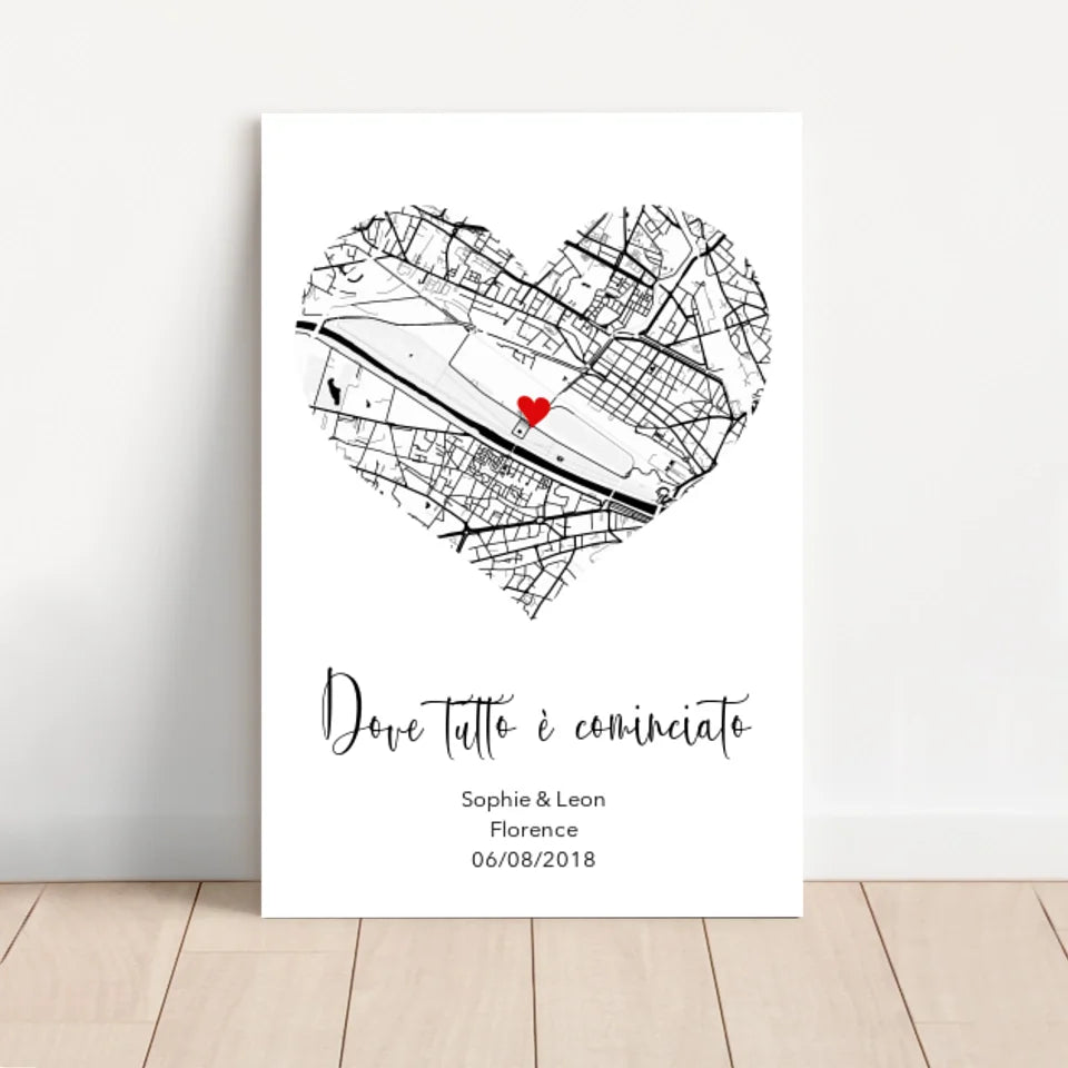 Tela personalizzata “Dove tutto è cominciato”