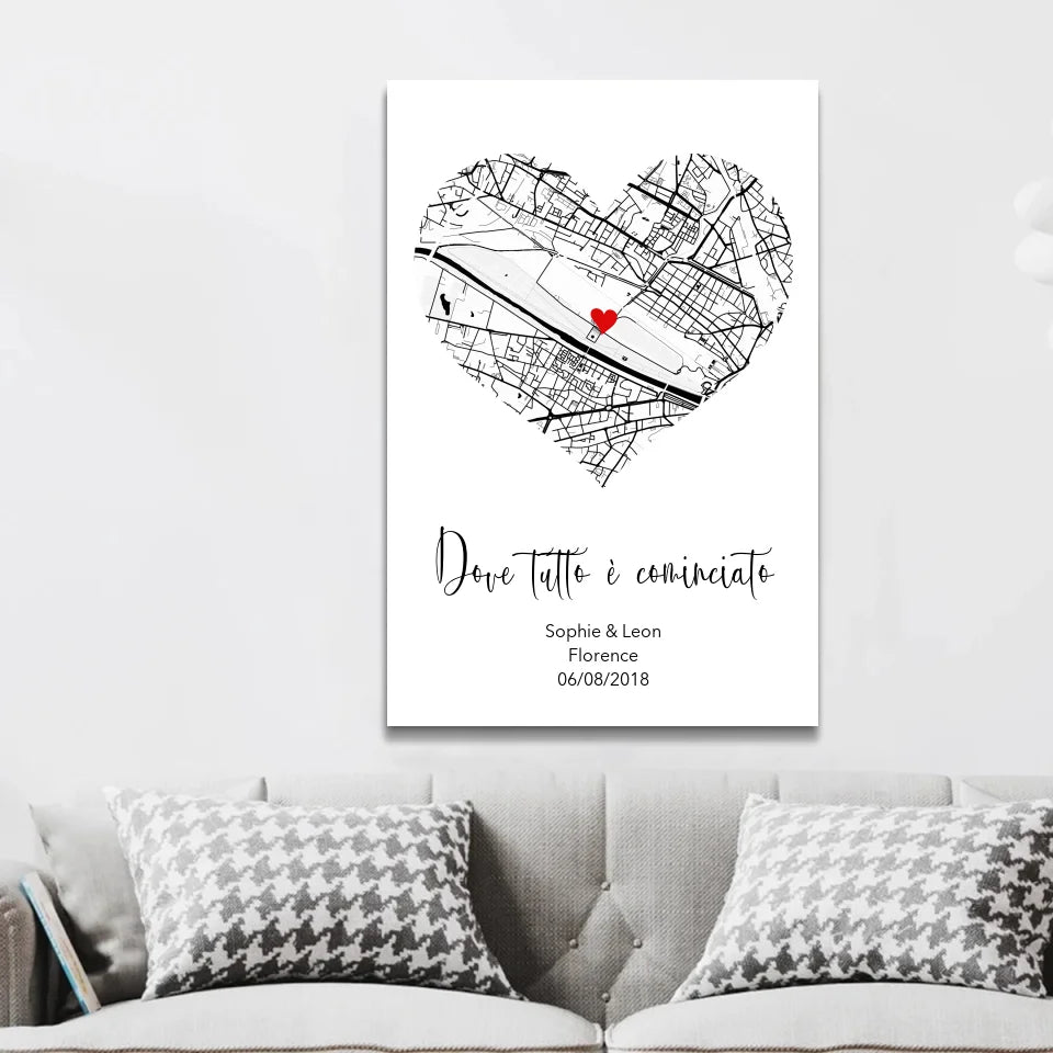 Tela personalizzata “Dove tutto è cominciato”