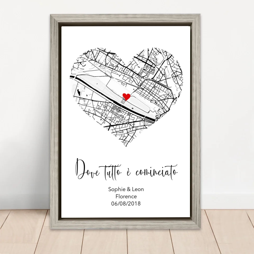 Tela personalizzata “Dove tutto è cominciato”