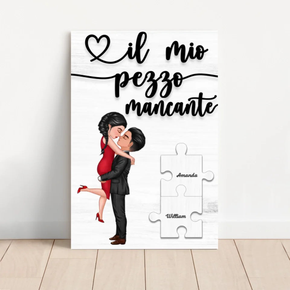 Tela personalizzata “Il pezzo mancante”