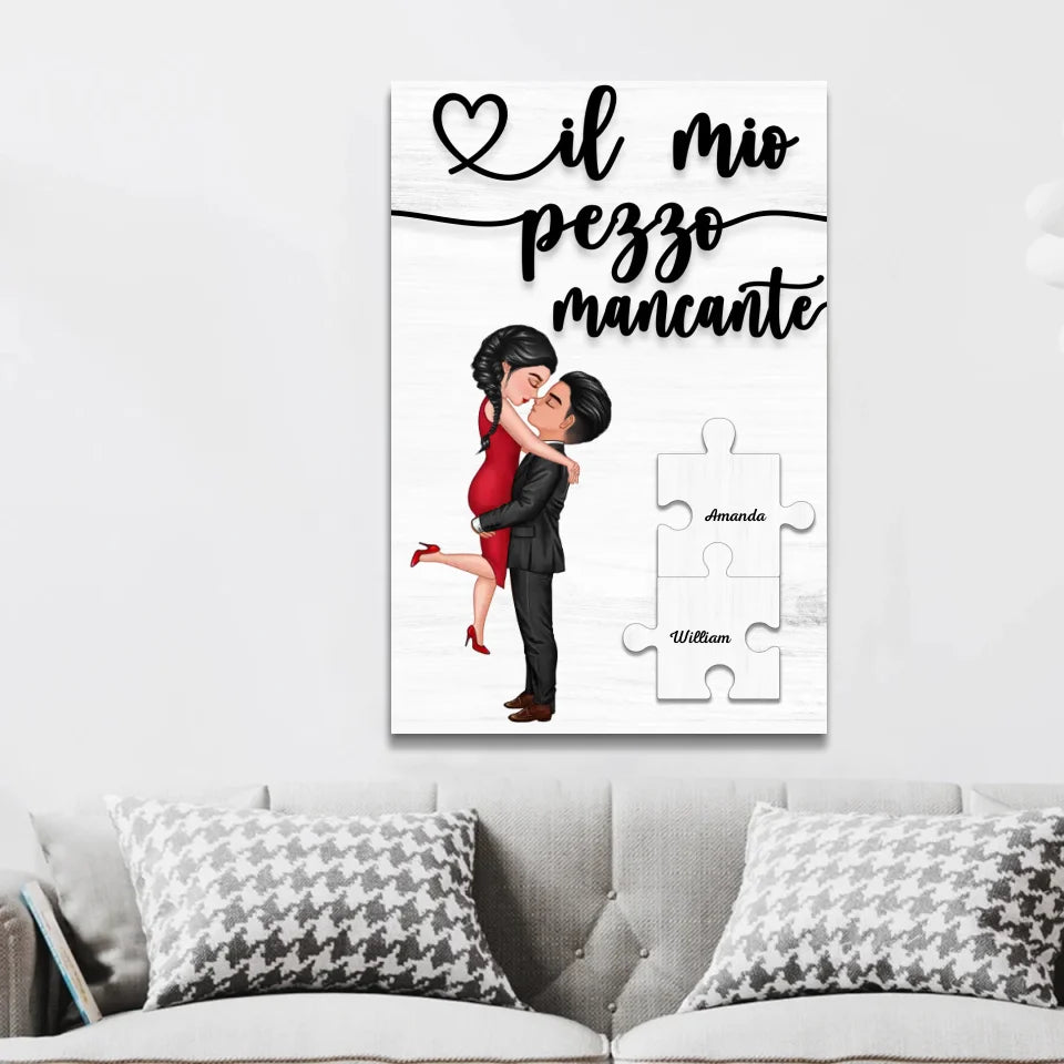 Tela personalizzata “Il pezzo mancante”
