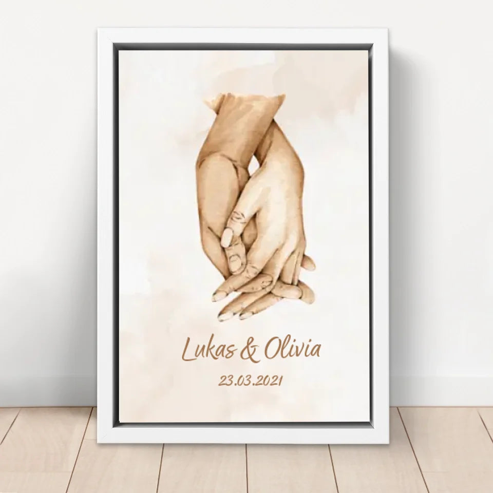 Tela personalizzata “Mano nella mano”