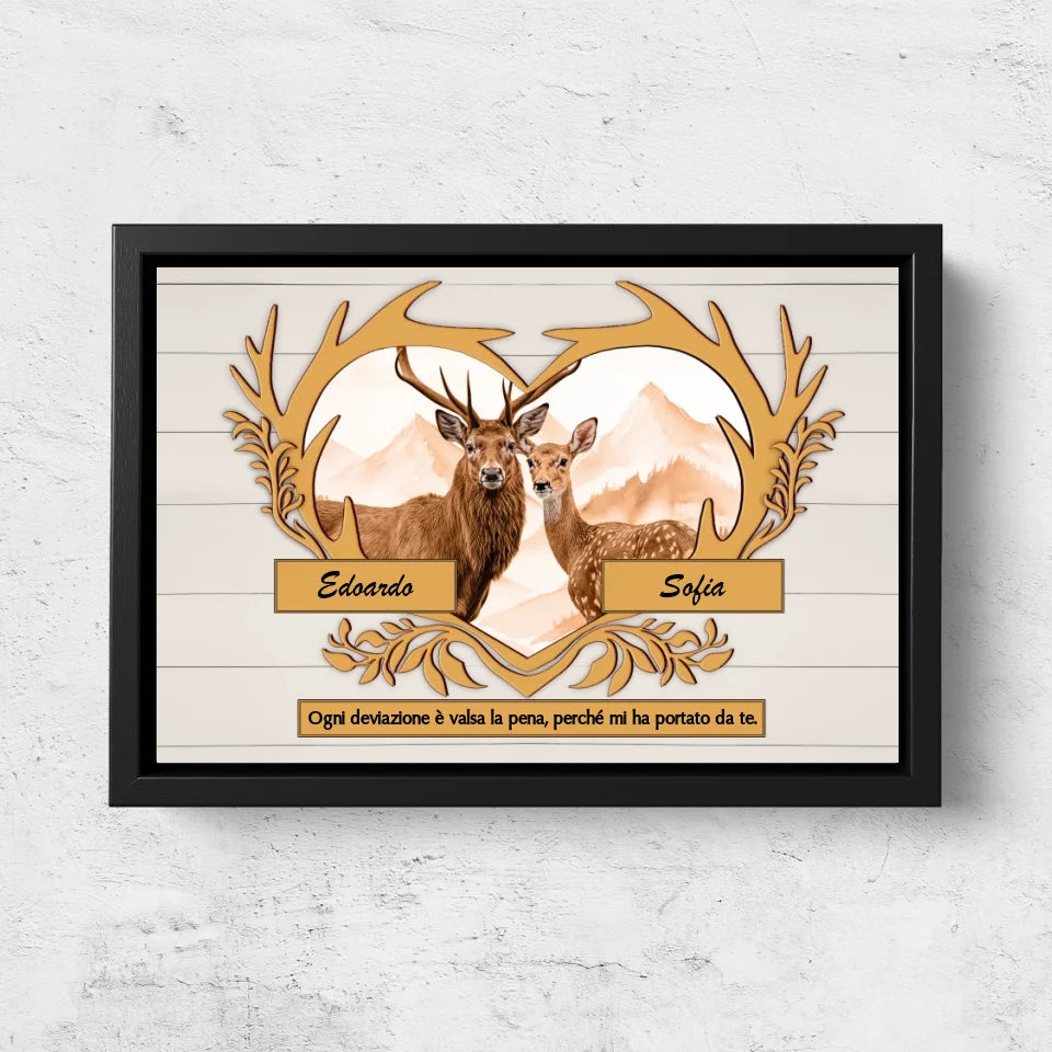 Tela personalizzata “Ogni deviazione è valsa la pena”