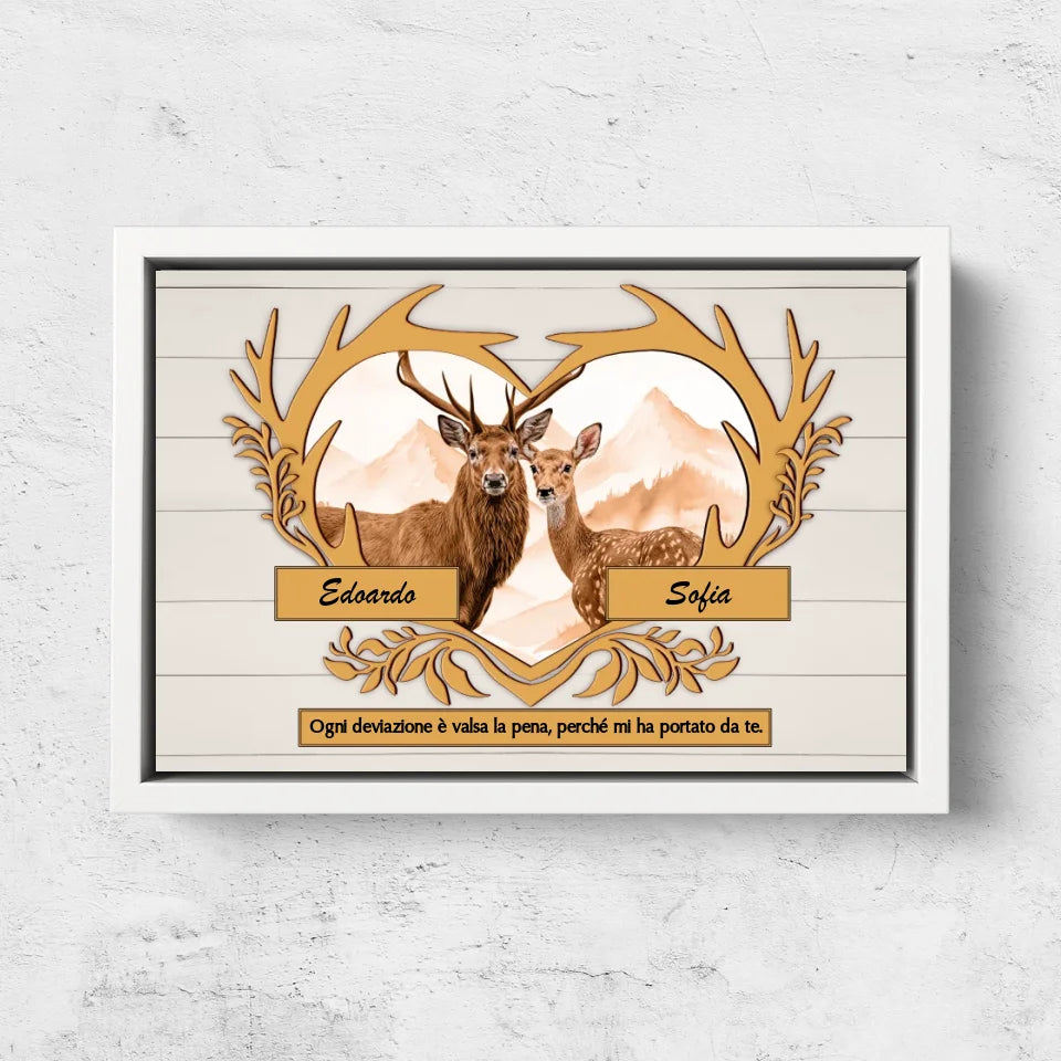 Tela personalizzata “Ogni deviazione è valsa la pena”