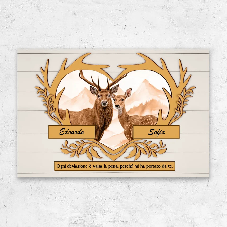 Tela personalizzata “Ogni deviazione è valsa la pena”