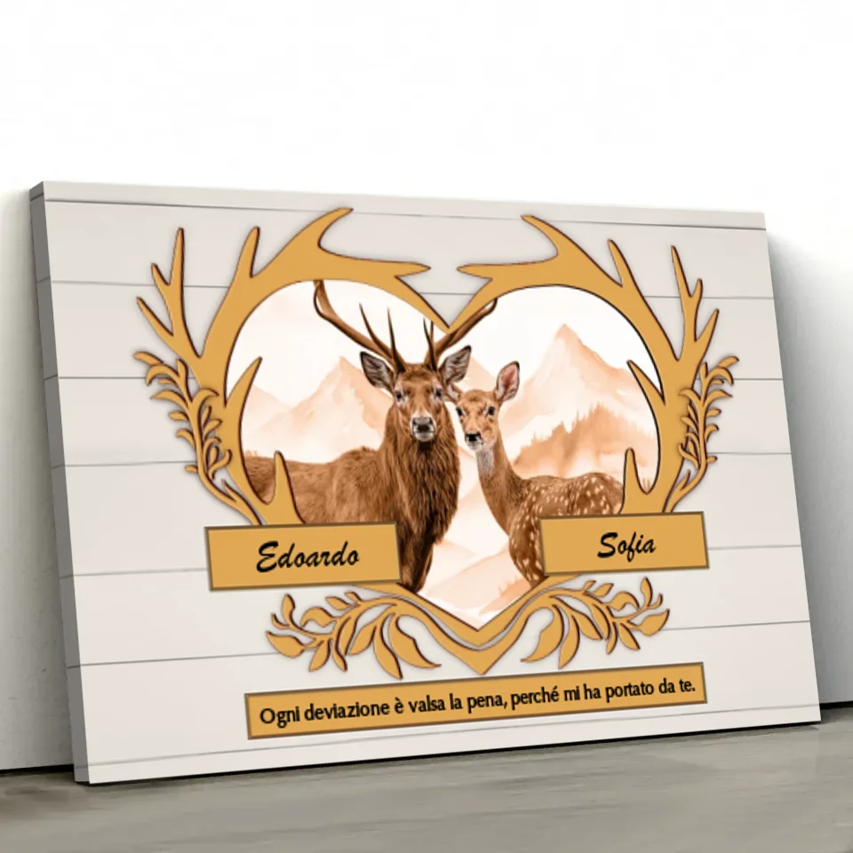 Tela personalizzata “Ogni deviazione è valsa la pena”