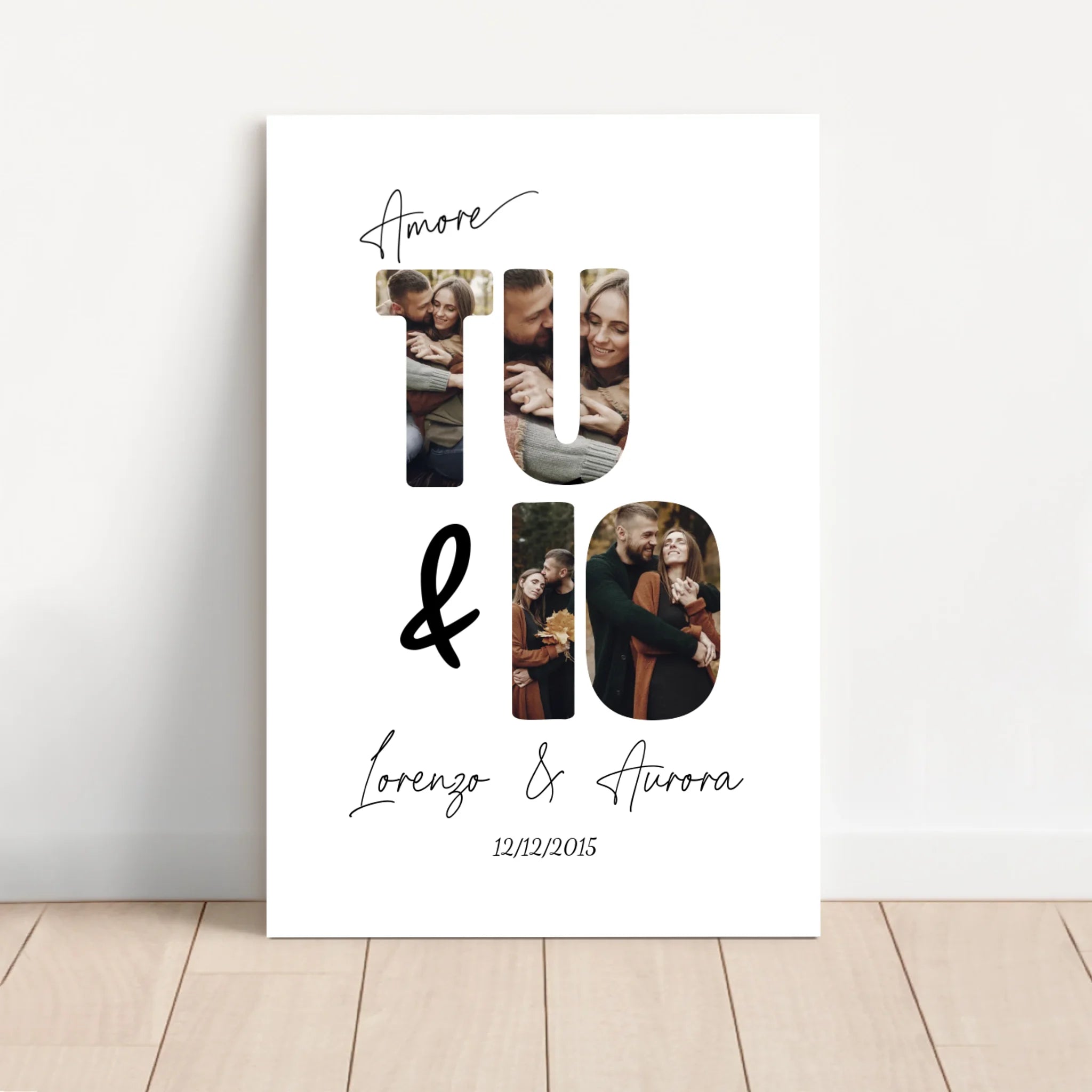 Tela personalizzata “Io e te”