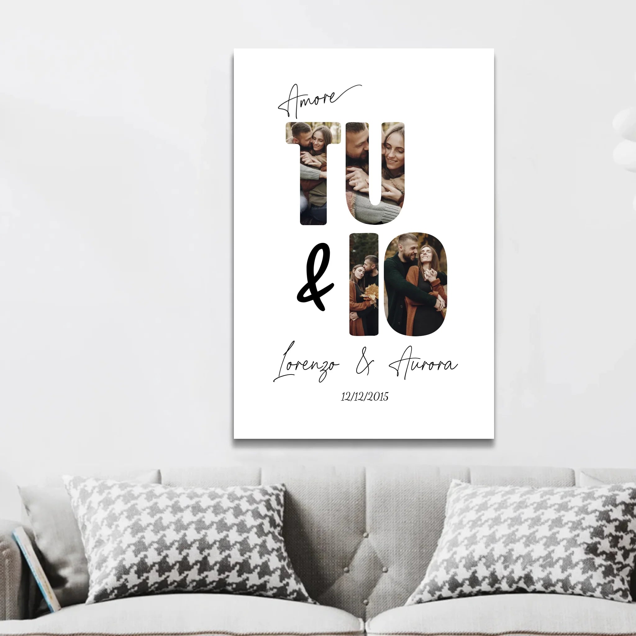 Tela personalizzata “Io e te”