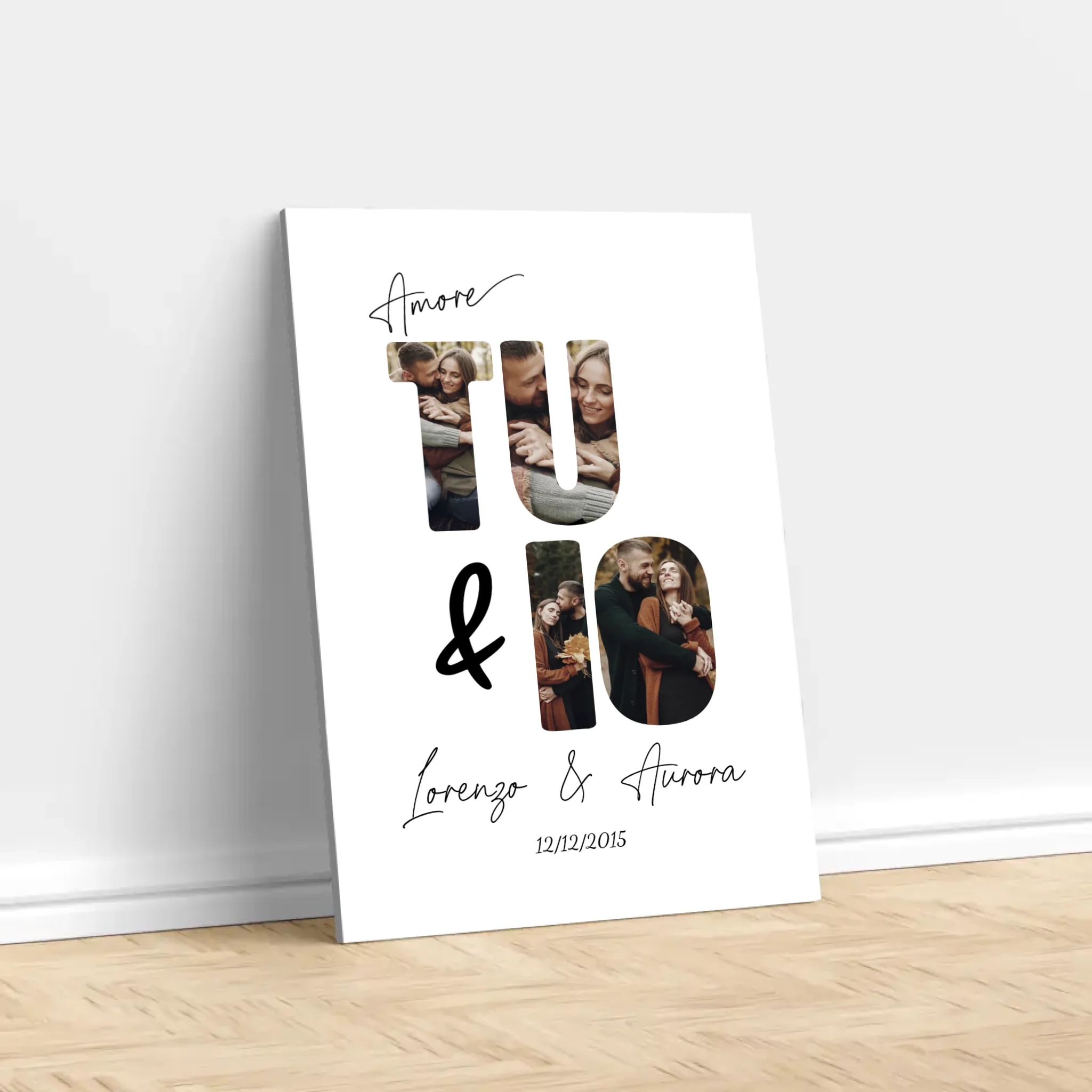 Tela personalizzata “Io e te”