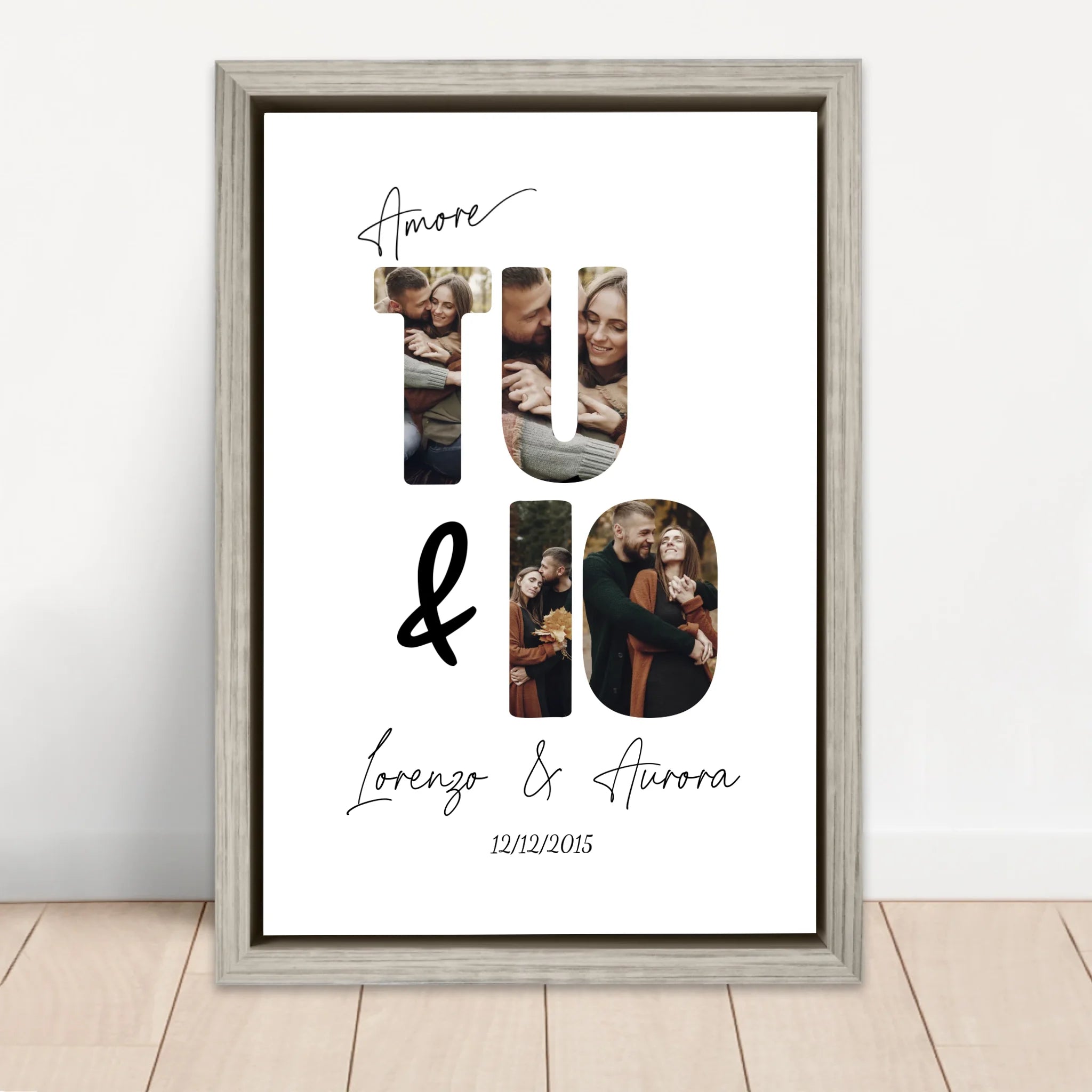 Tela personalizzata “Io e te”