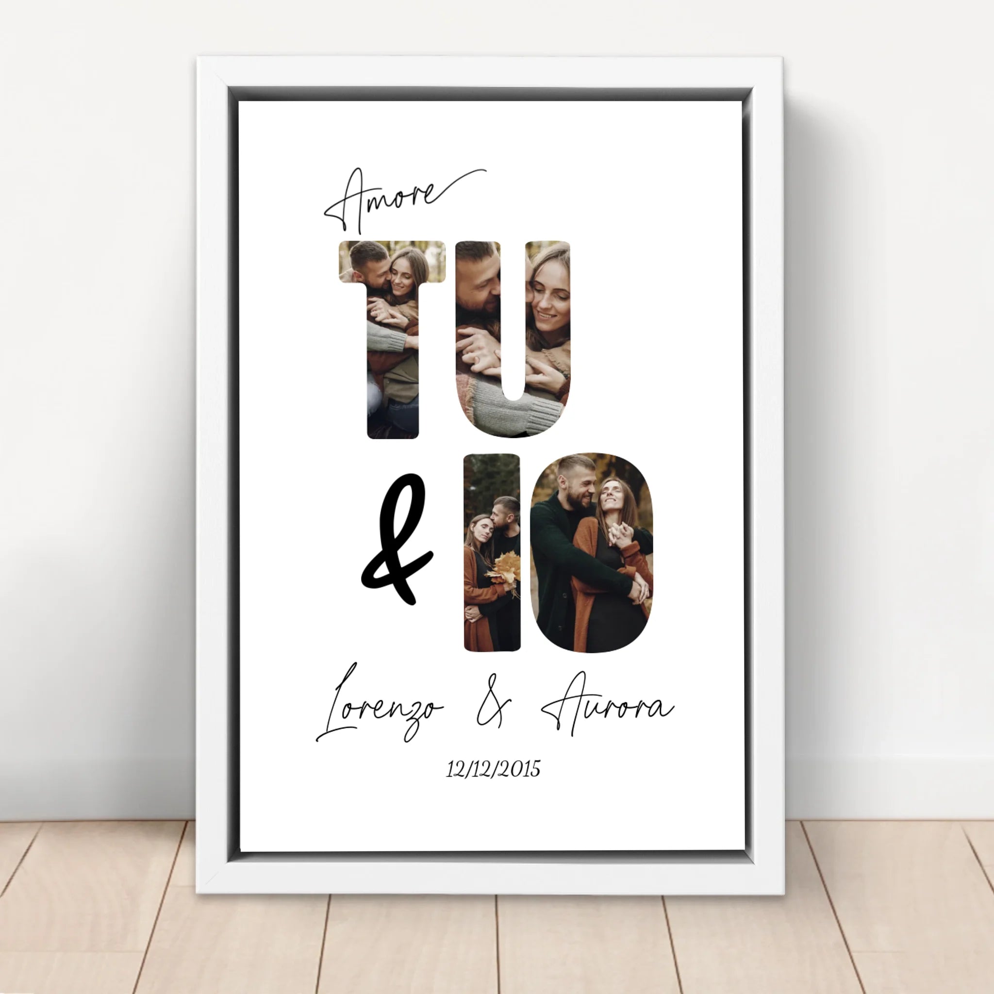 Tela personalizzata “Io e te”