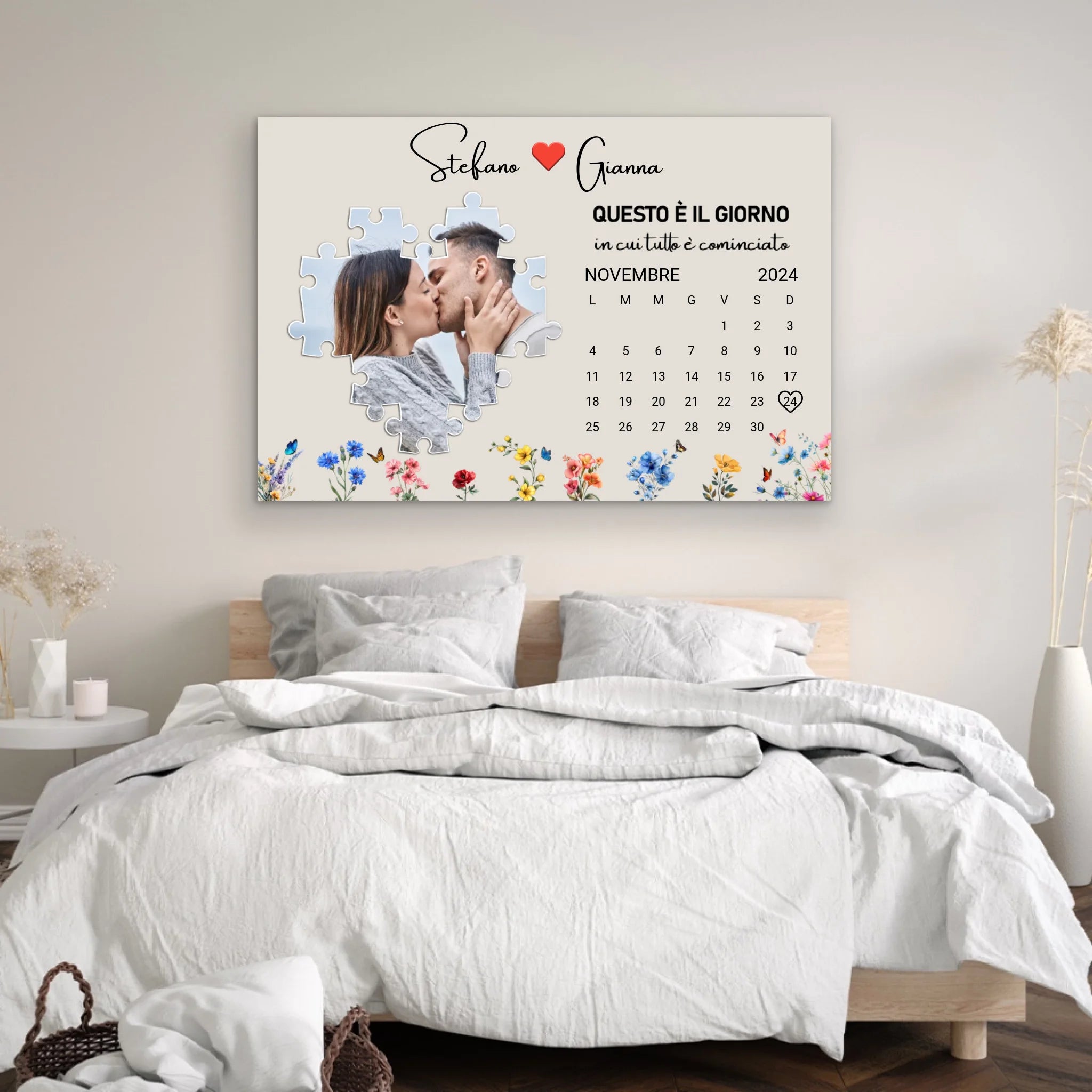 Tela personalizzata “Questo è il giorno in cui tutto è cominciato”