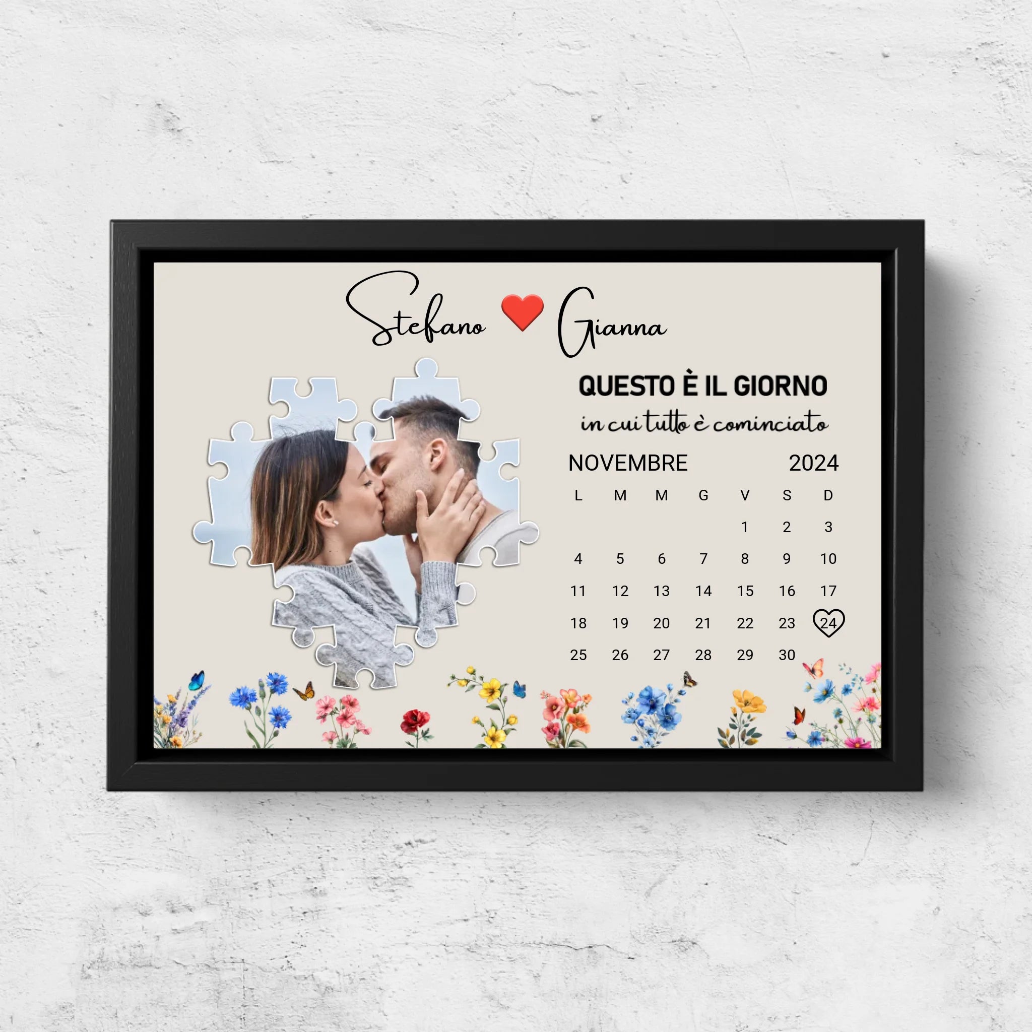 Tela personalizzata “Questo è il giorno in cui tutto è cominciato”