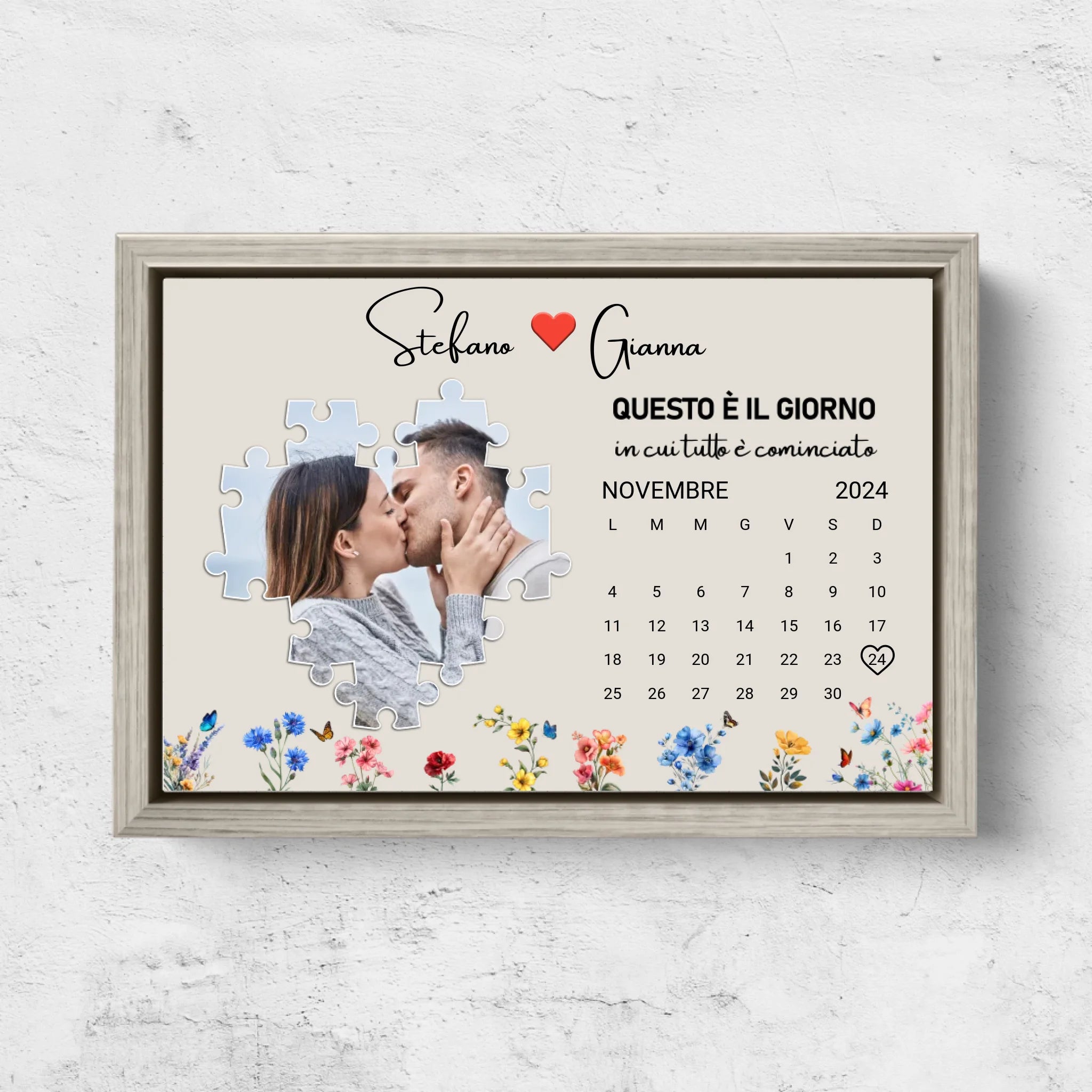 Tela personalizzata “Questo è il giorno in cui tutto è cominciato”