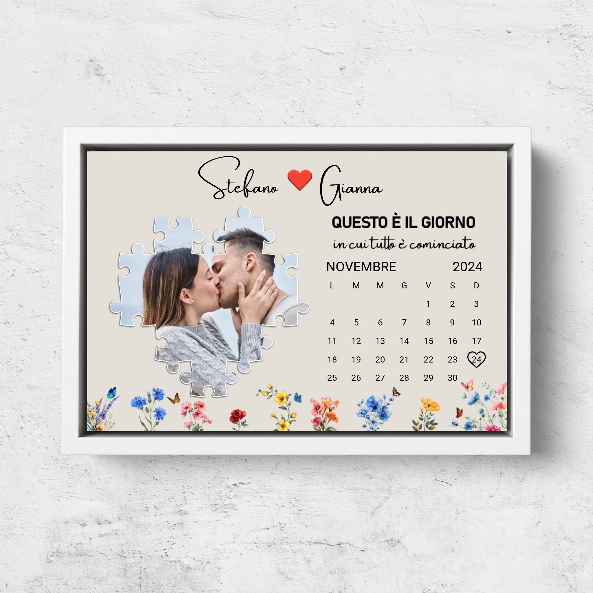 Tela personalizzata “Questo è il giorno in cui tutto è cominciato”