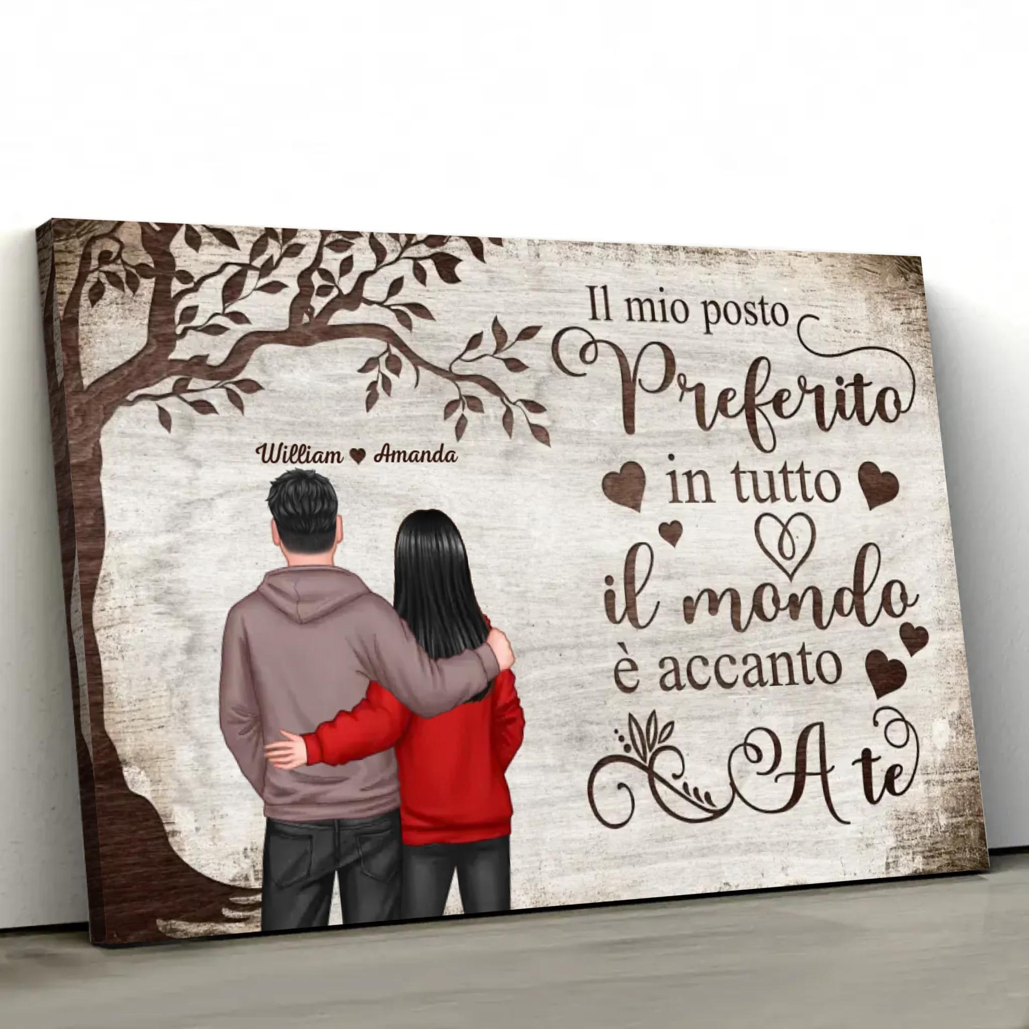 Tela personalizzata “Posto preferito - vista da dietro”