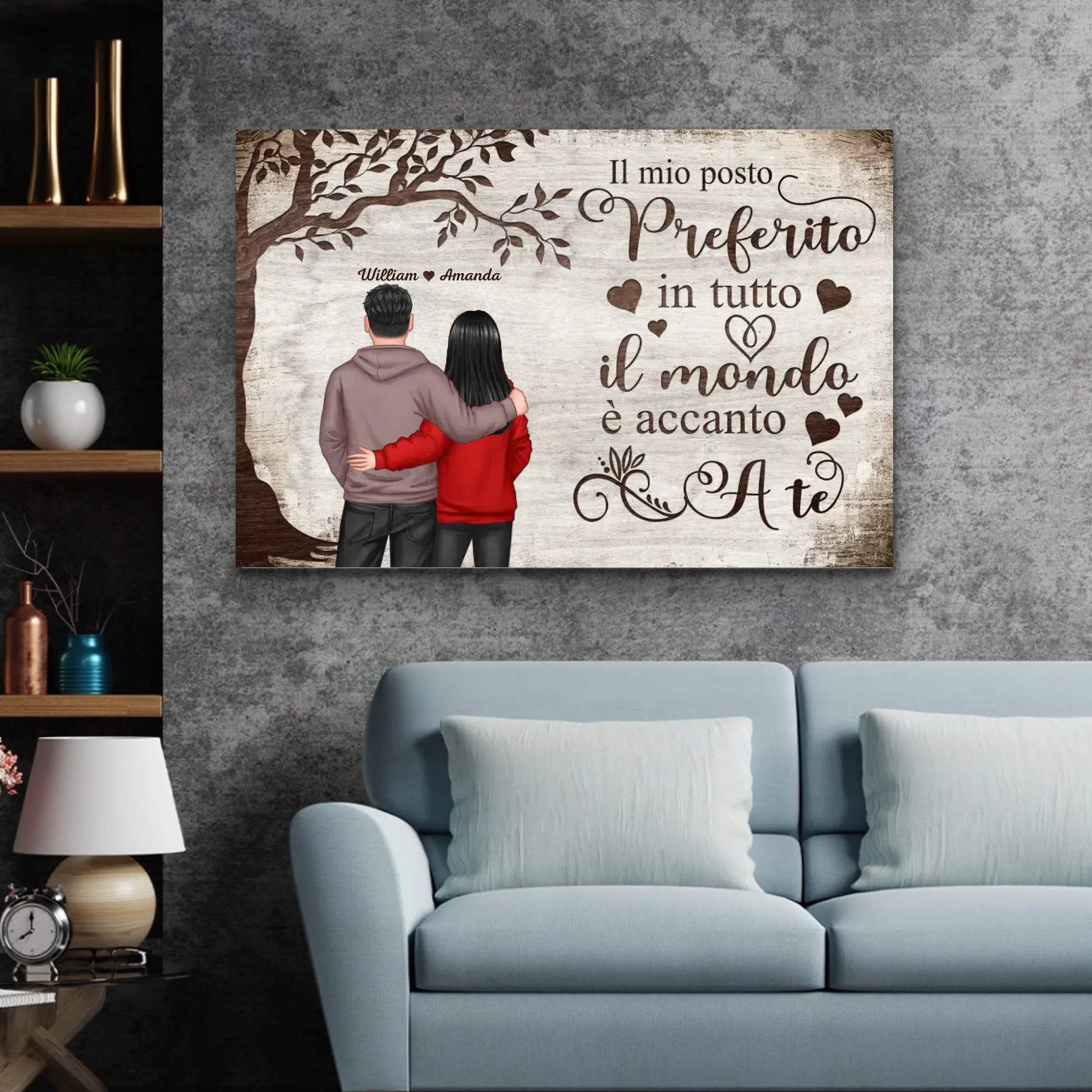 Tela personalizzata “Posto preferito - vista da dietro”