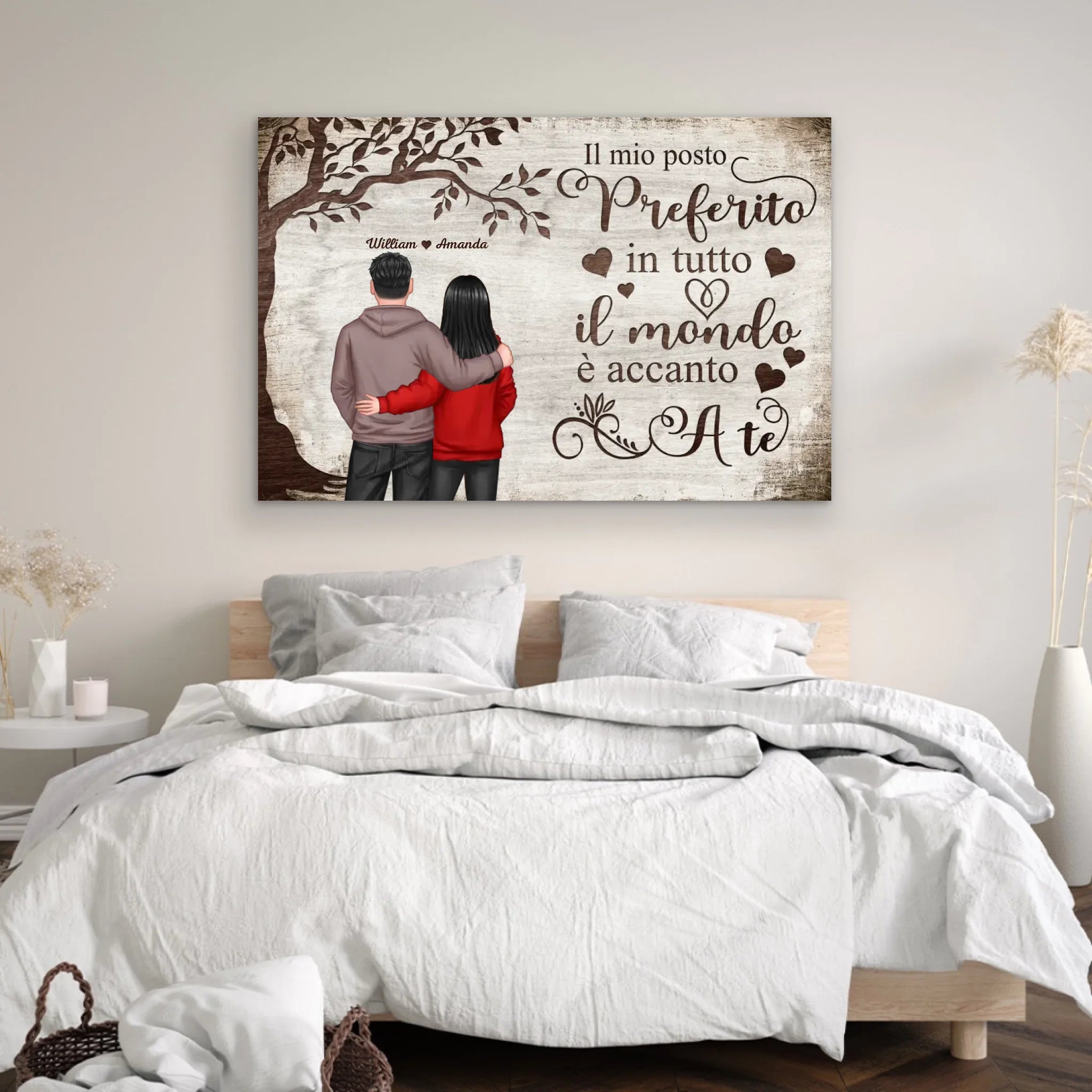 Tela personalizzata “Posto preferito - vista da dietro”