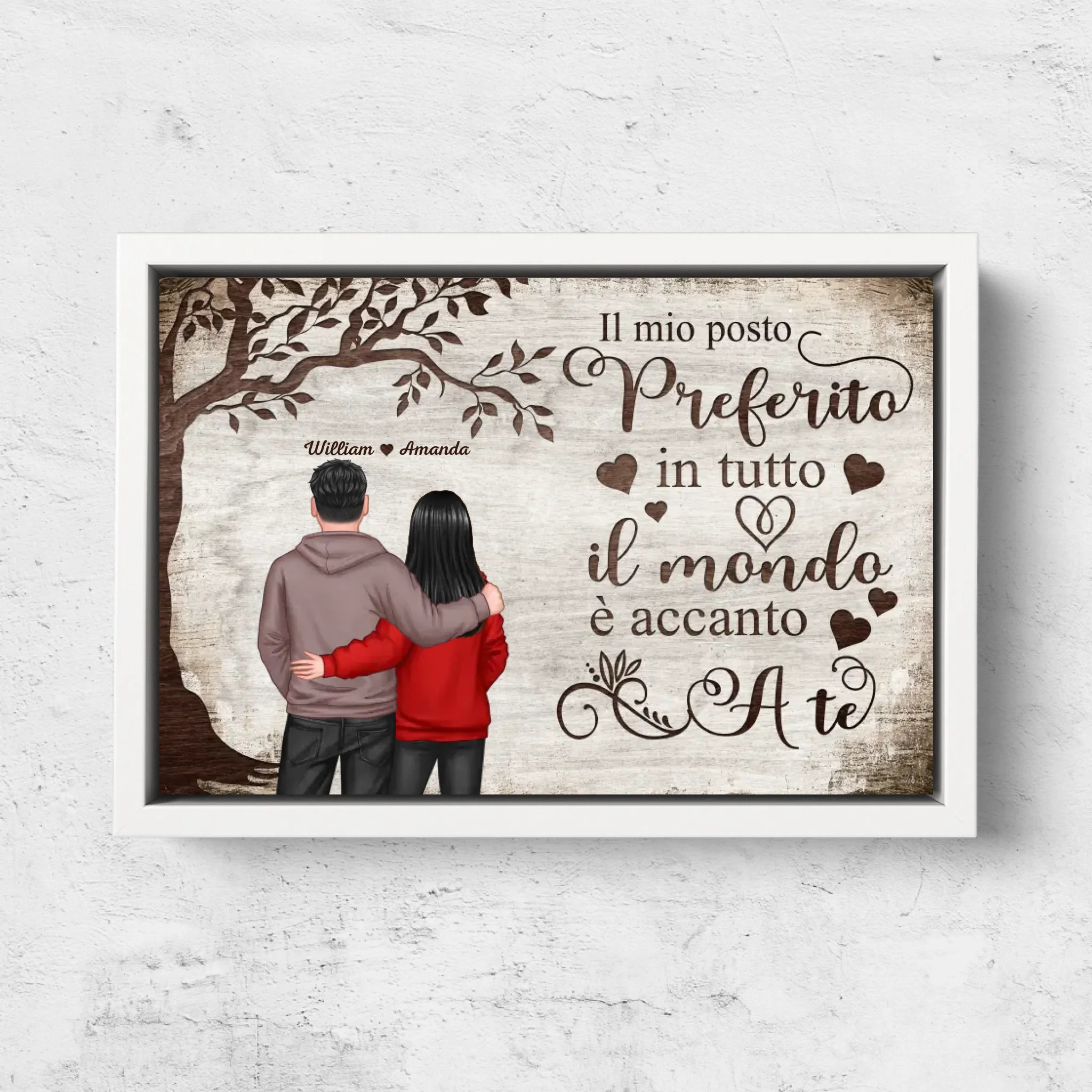 Tela personalizzata “Posto preferito - vista da dietro”