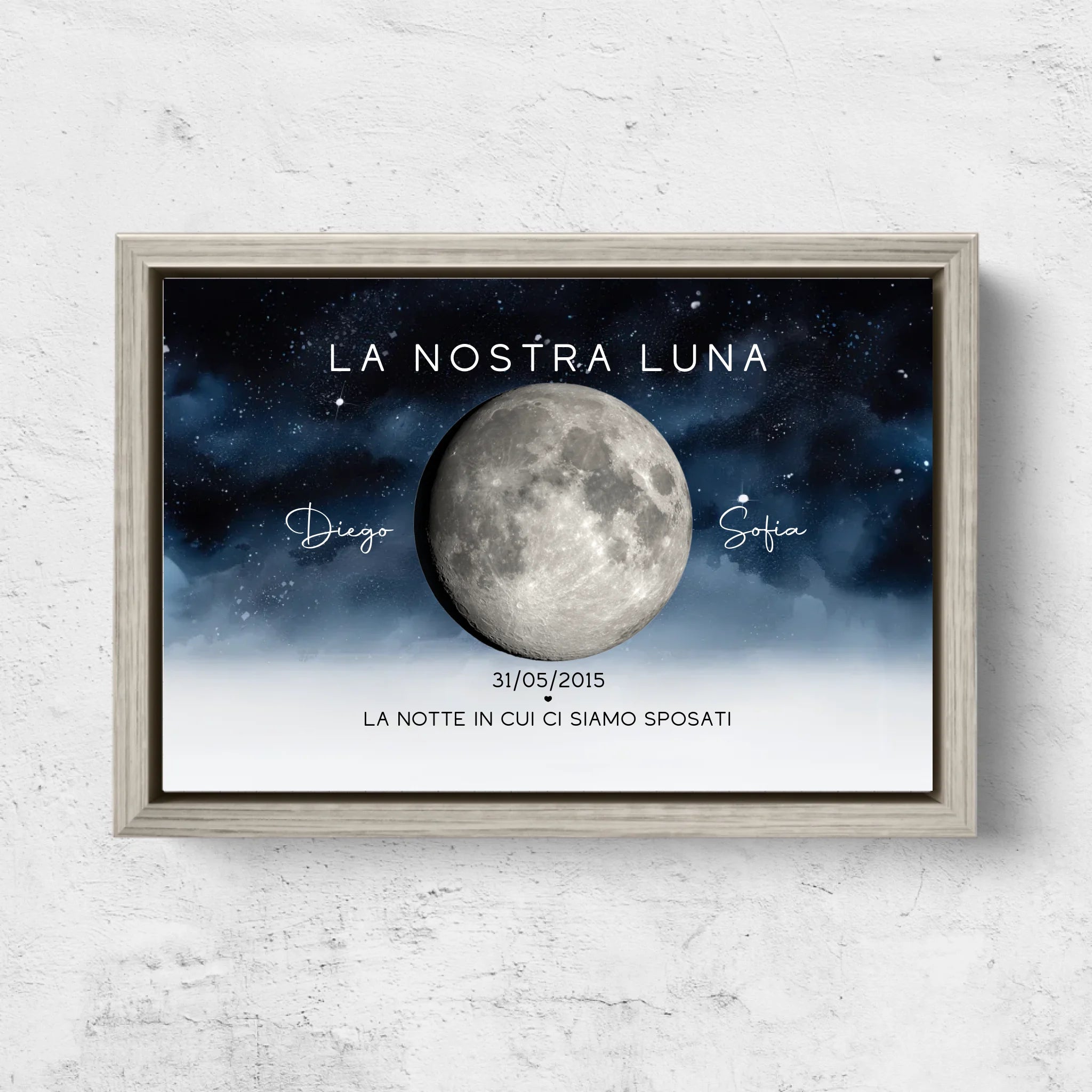 Tela personalizzata “La notte in cui ci siamo sposati”