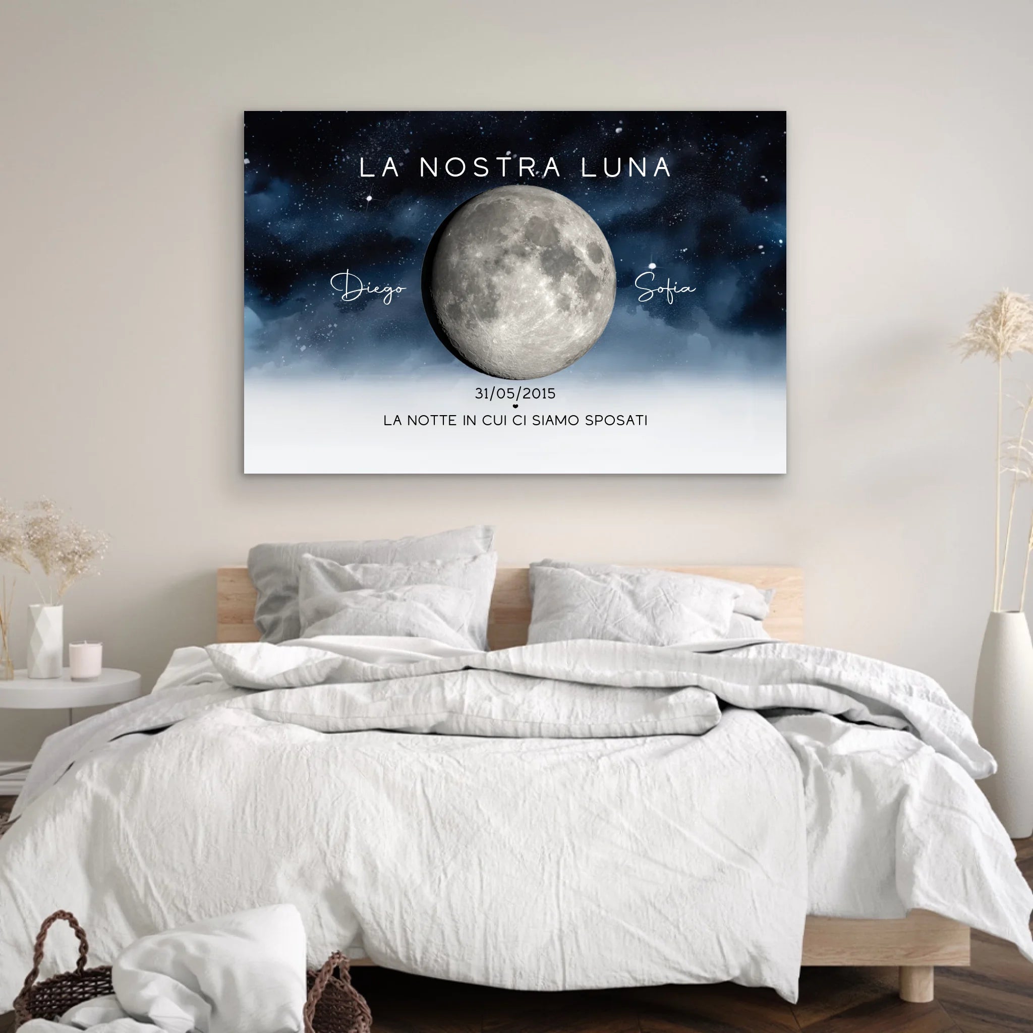 Tela personalizzata “La notte in cui ci siamo sposati”