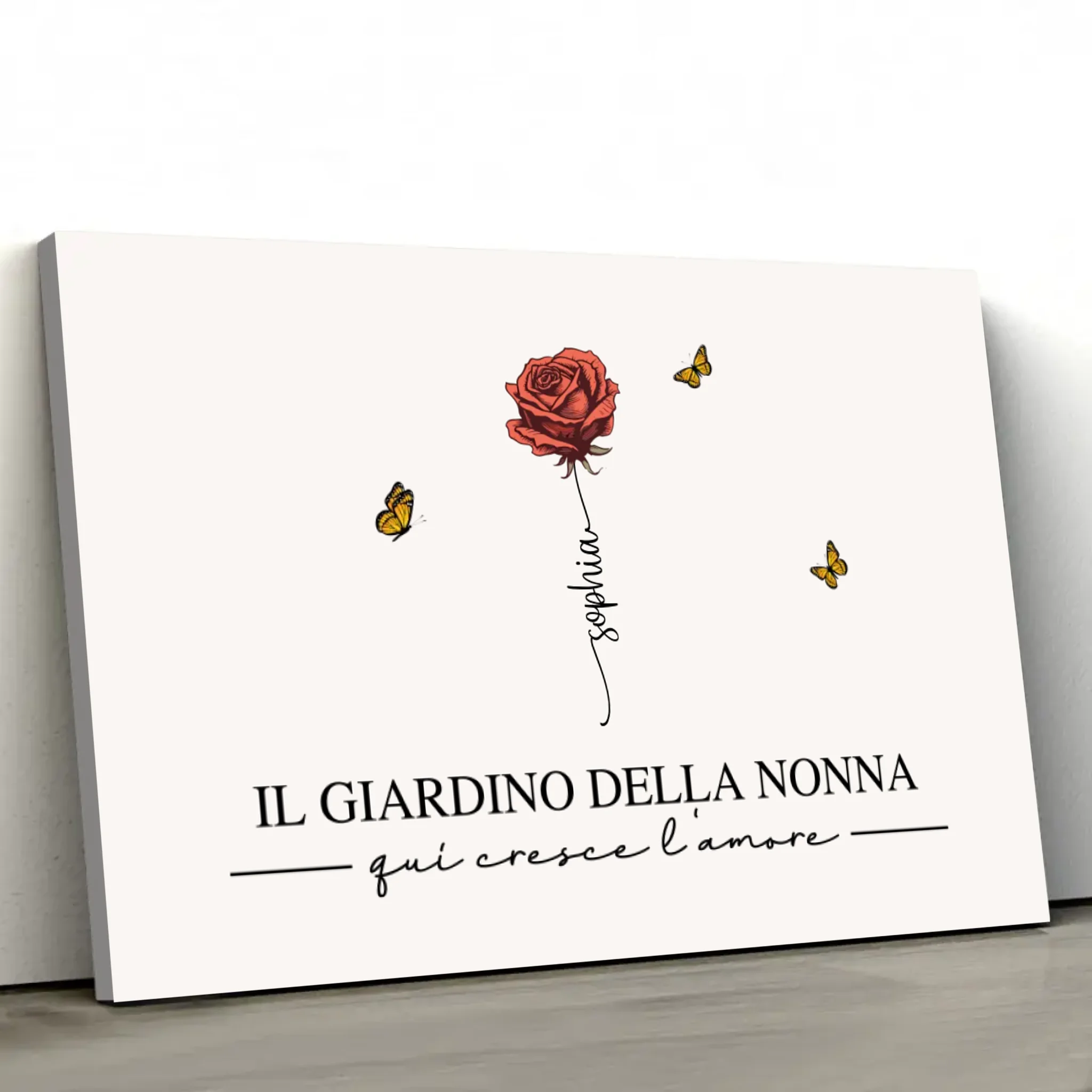 Tela personalizzata “Il giardino della nonna”
