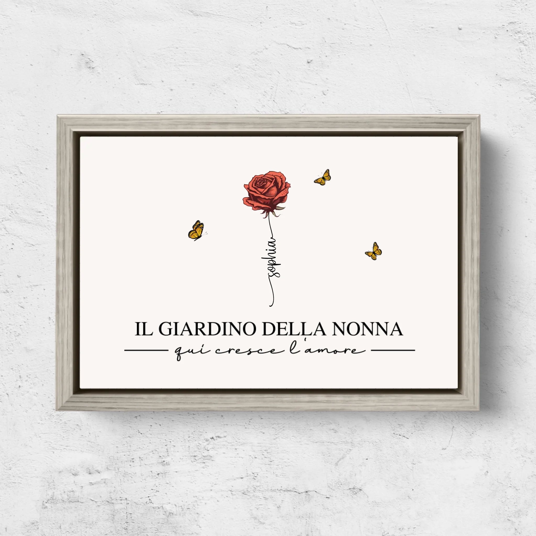Tela personalizzata “Il giardino della nonna”
