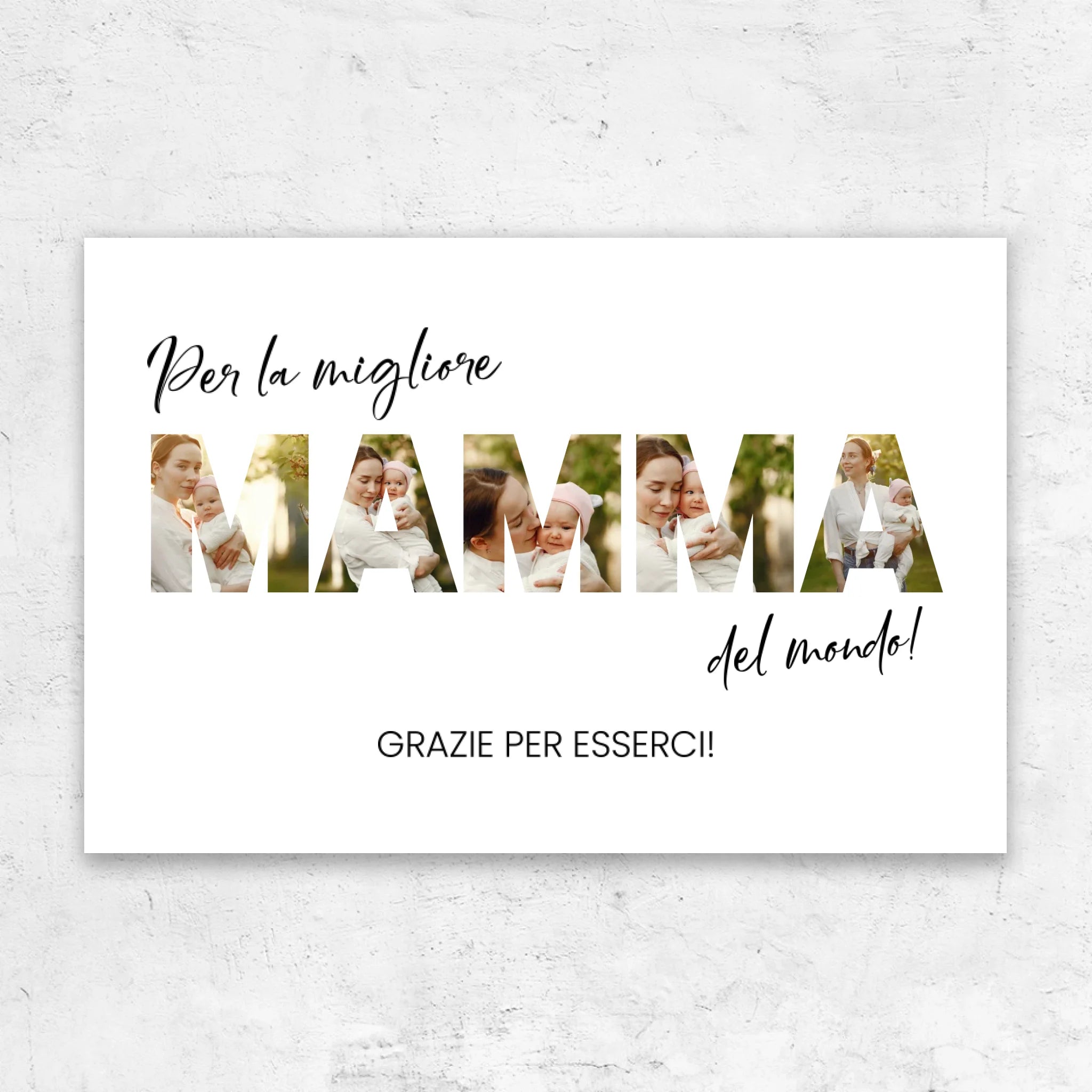 Tela personalizzata “Per la migliore mamma del mondo”