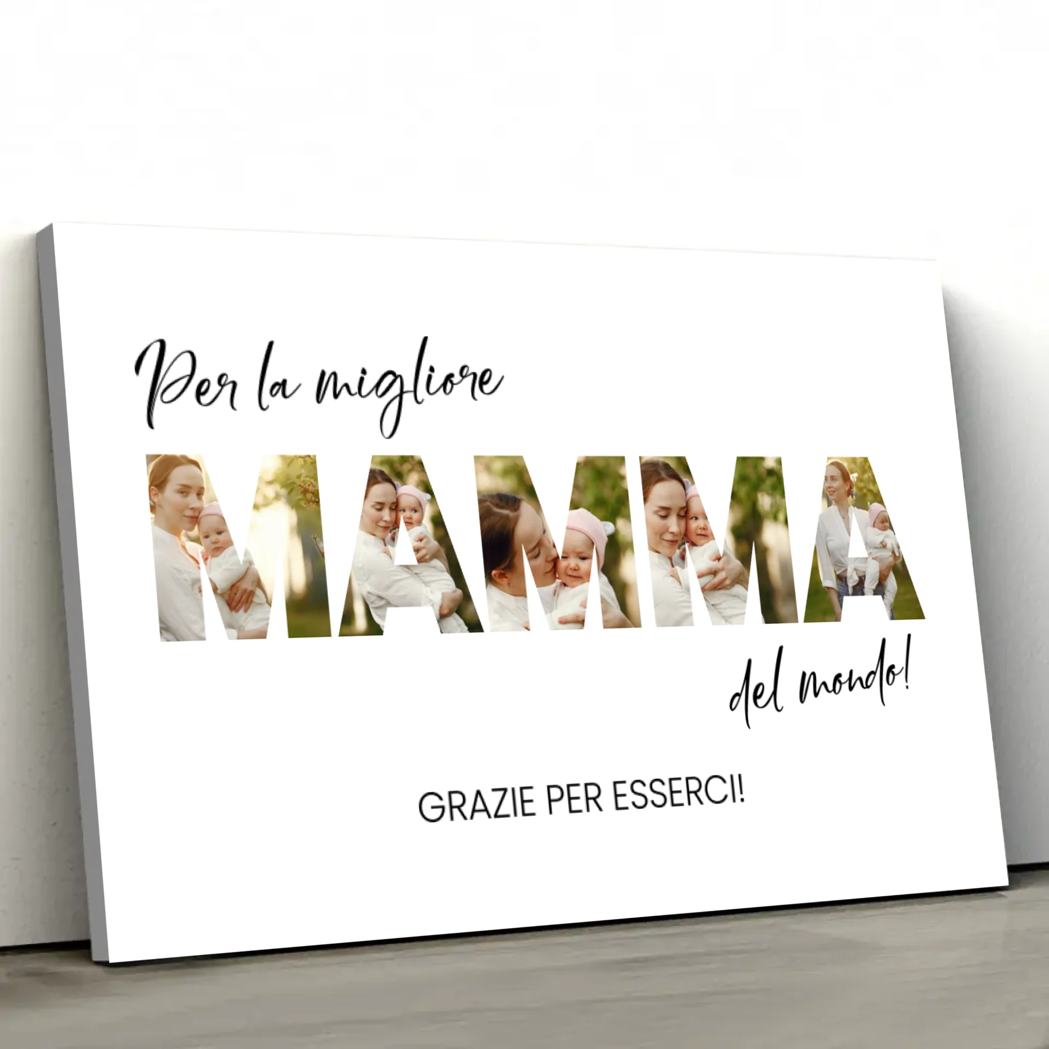 Tela personalizzata “Per la migliore mamma del mondo”