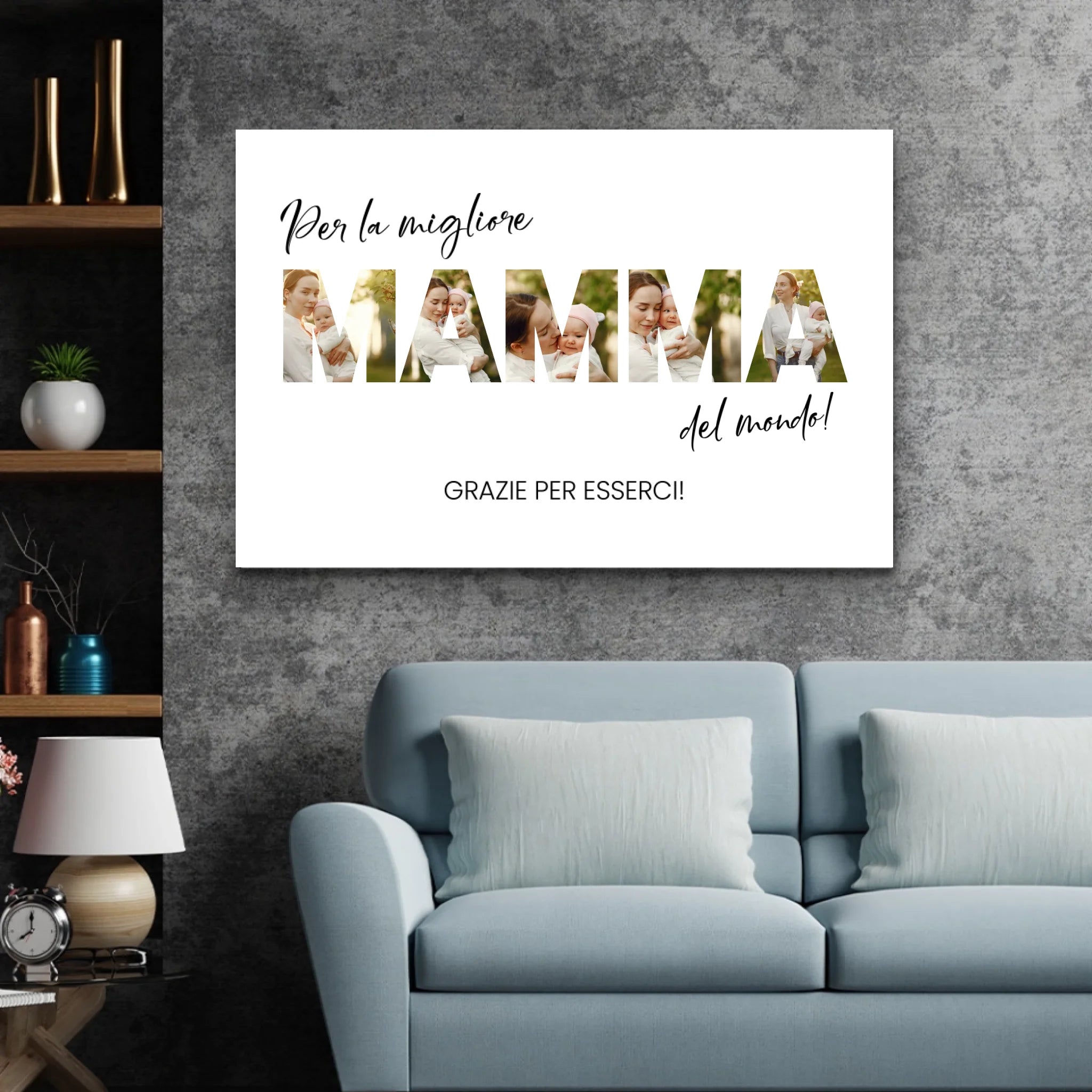 Tela personalizzata “Per la migliore mamma del mondo”
