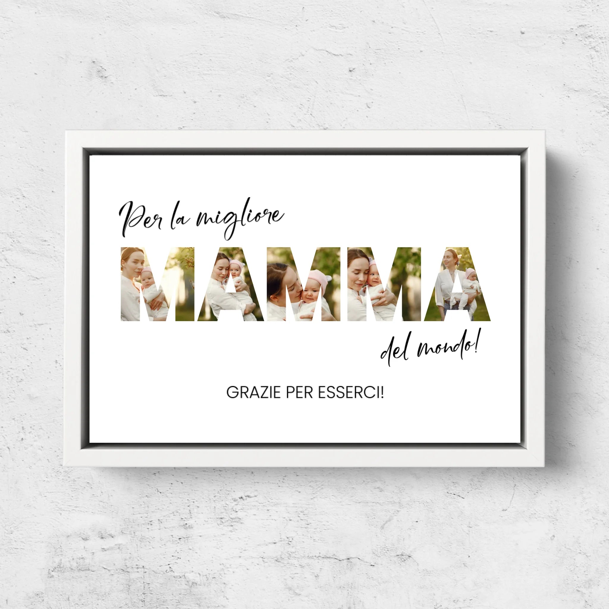 Tela personalizzata “Per la migliore mamma del mondo”