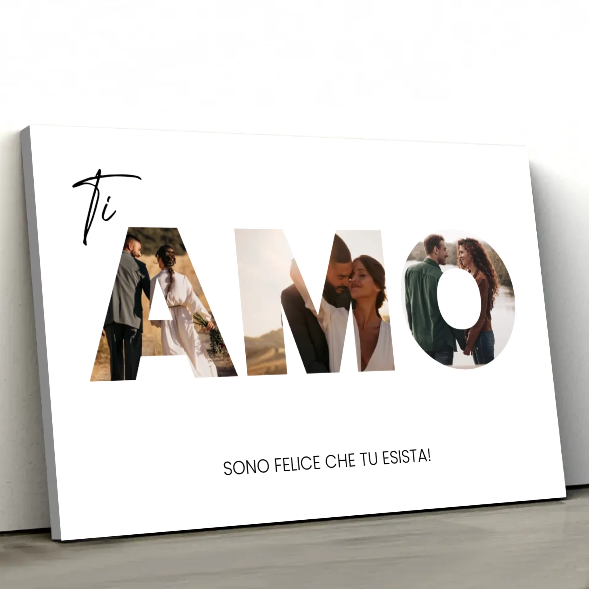 Tela personalizzata “Ti amo - con foto”