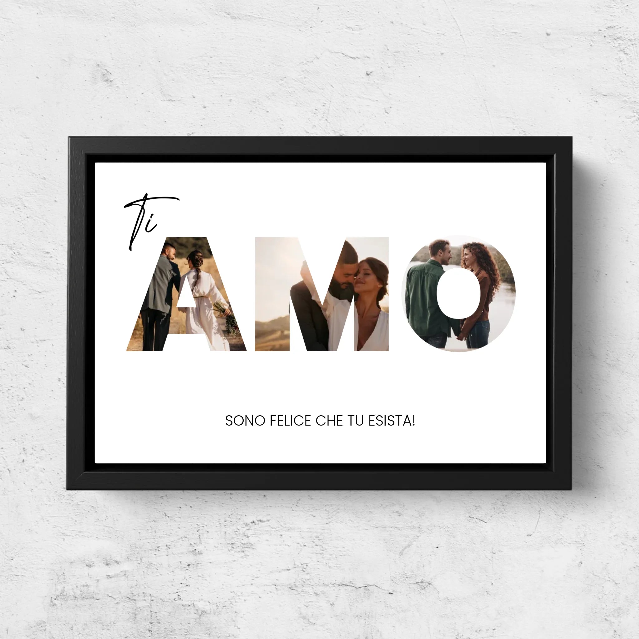 Tela personalizzata “Ti amo - con foto”