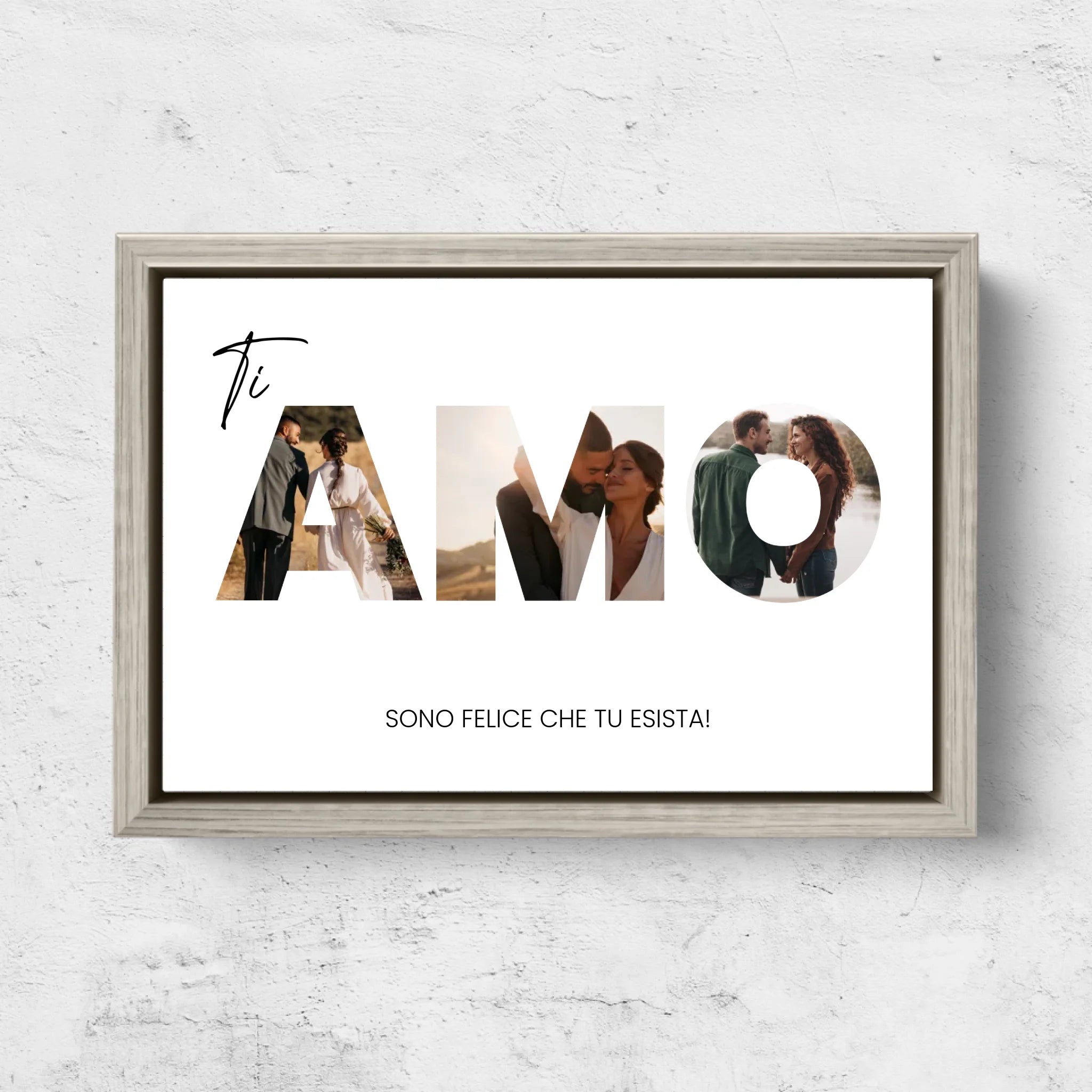 Tela personalizzata “Ti amo - con foto”