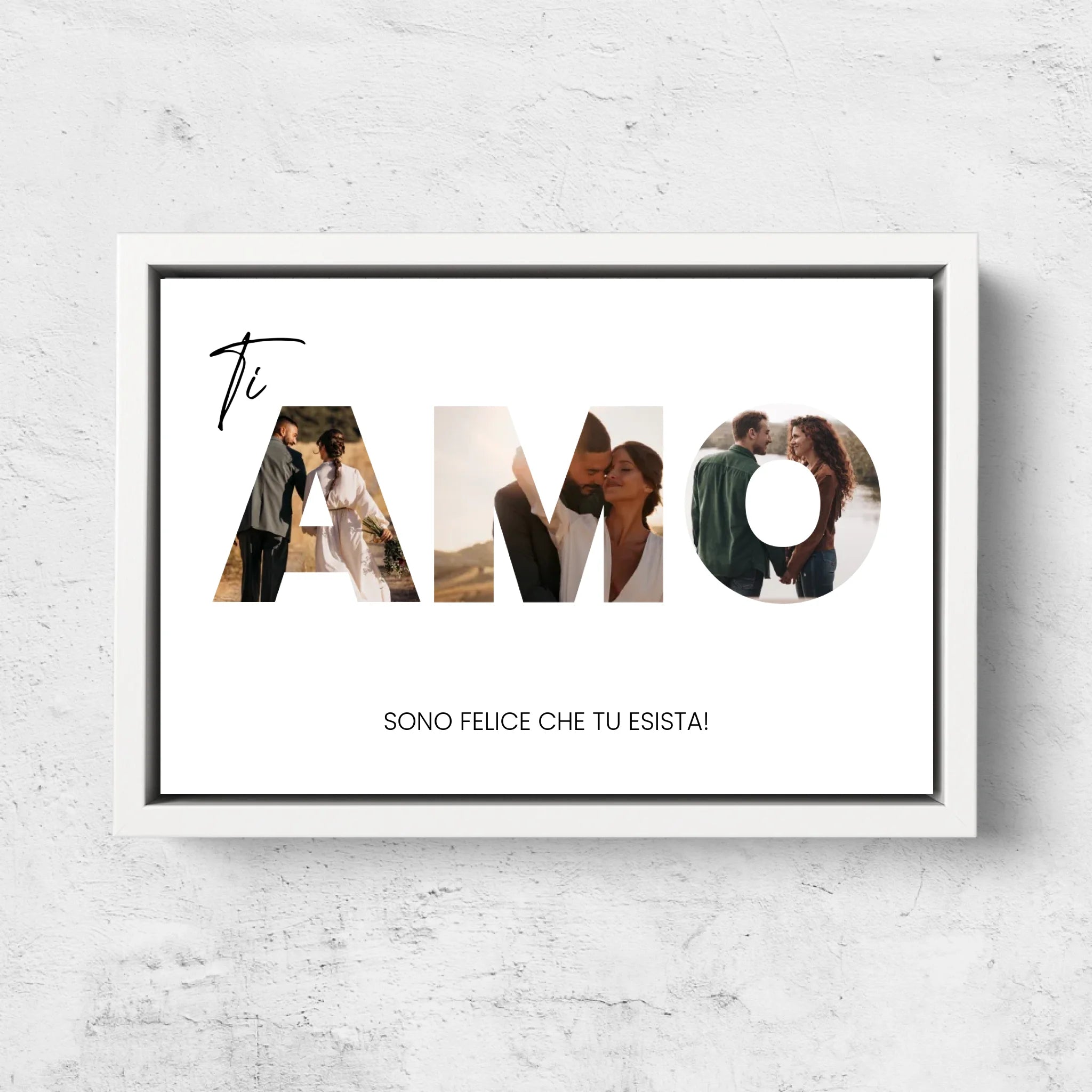 Tela personalizzata “Ti amo - con foto”
