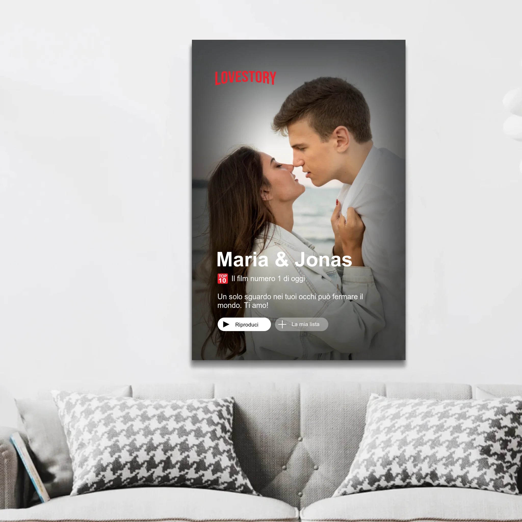 Tela personalizzata “La nostra copertina”