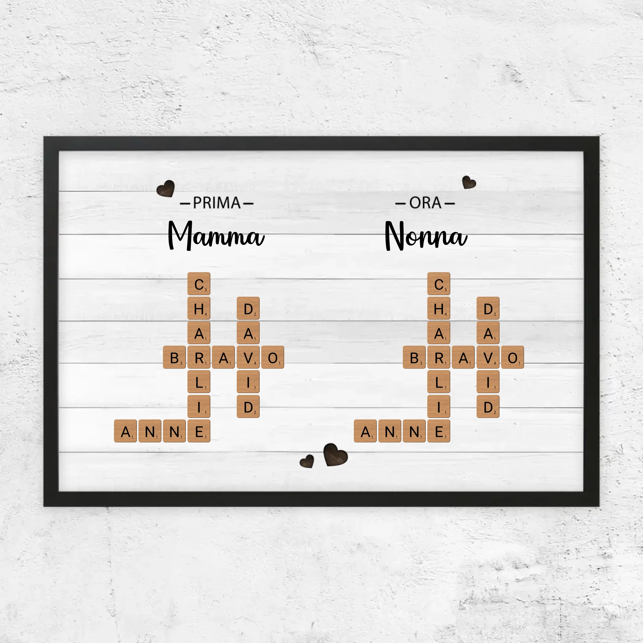 Poster personalizzato "Prima mamma, ora nonna - Cruciverba"