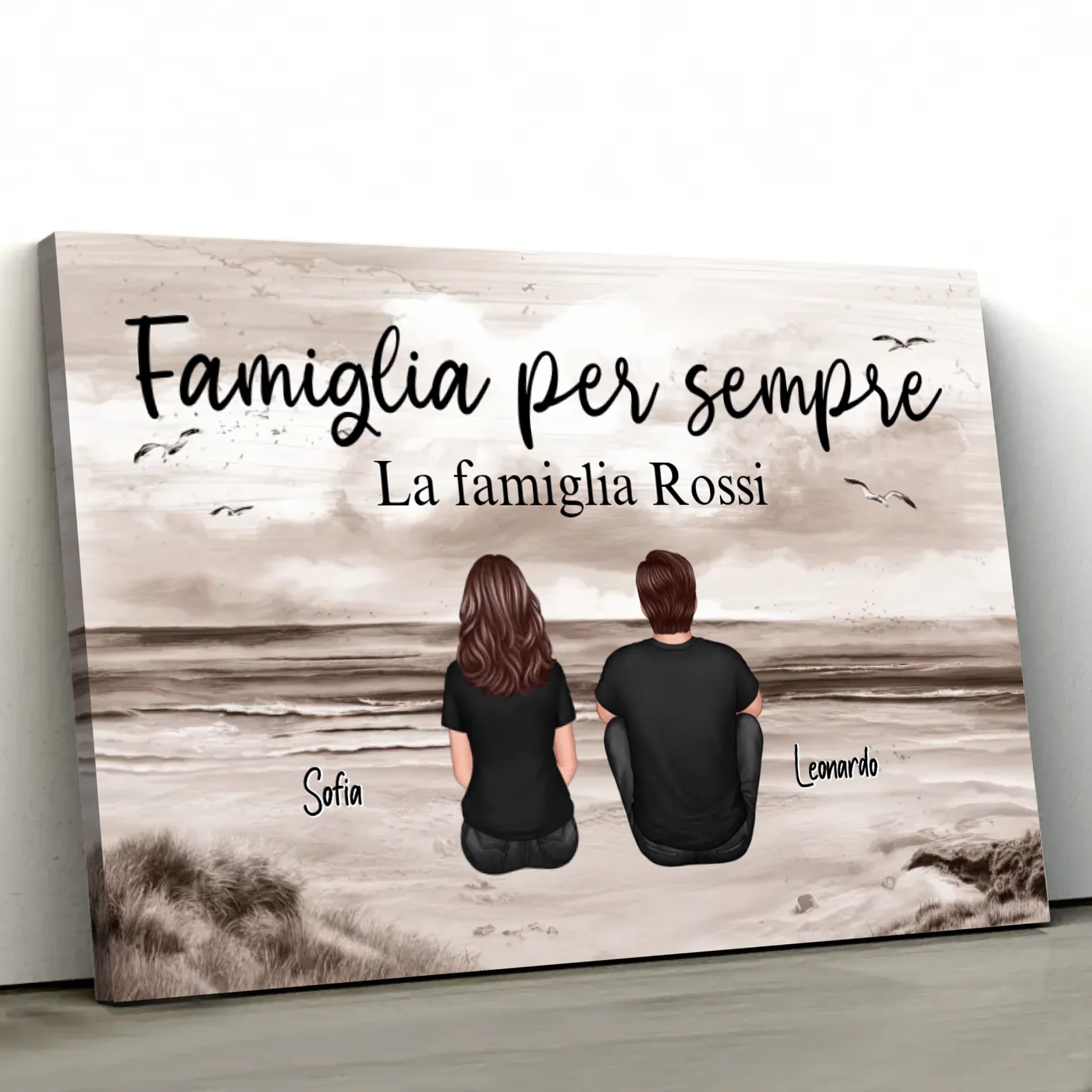 Tela personalizzata "Famiglia per sempre"