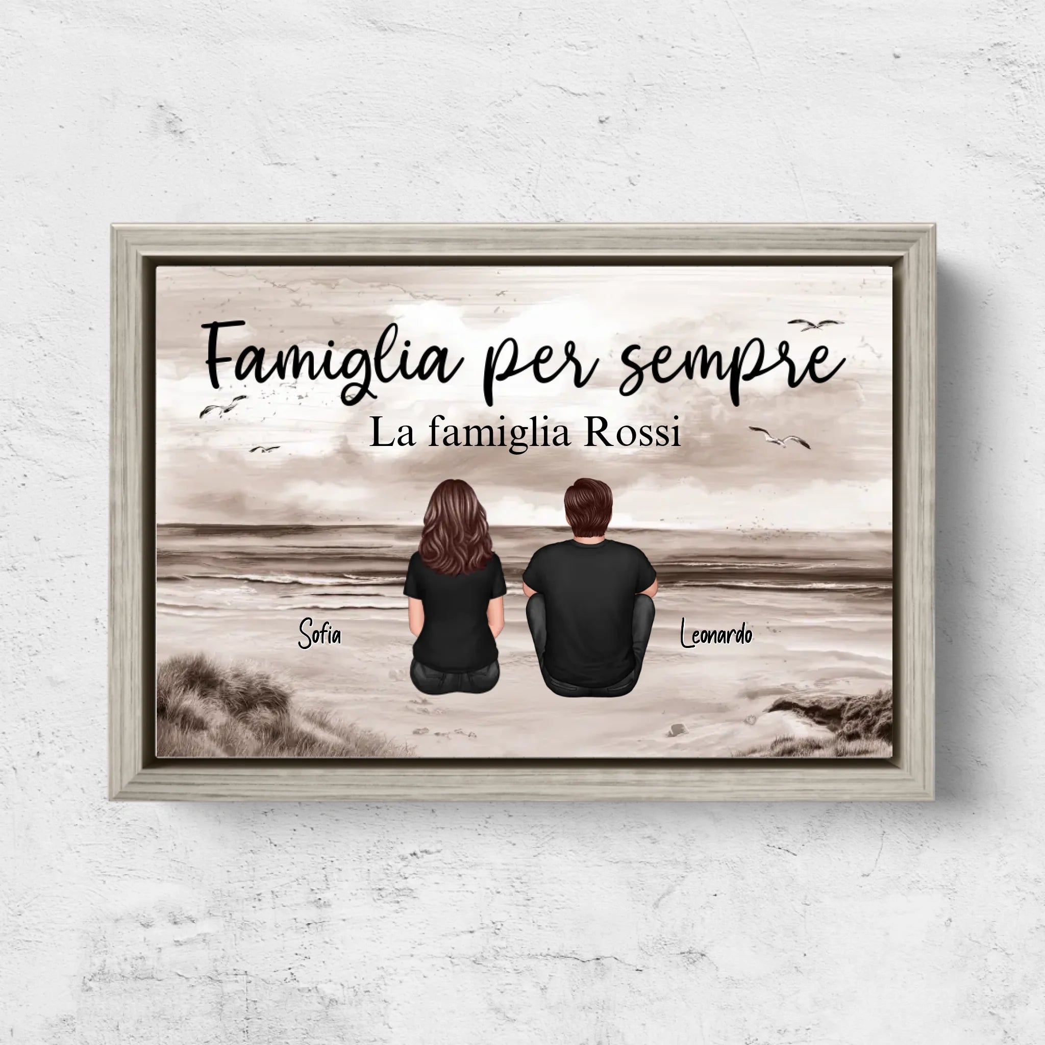 Tela personalizzata "Famiglia per sempre"