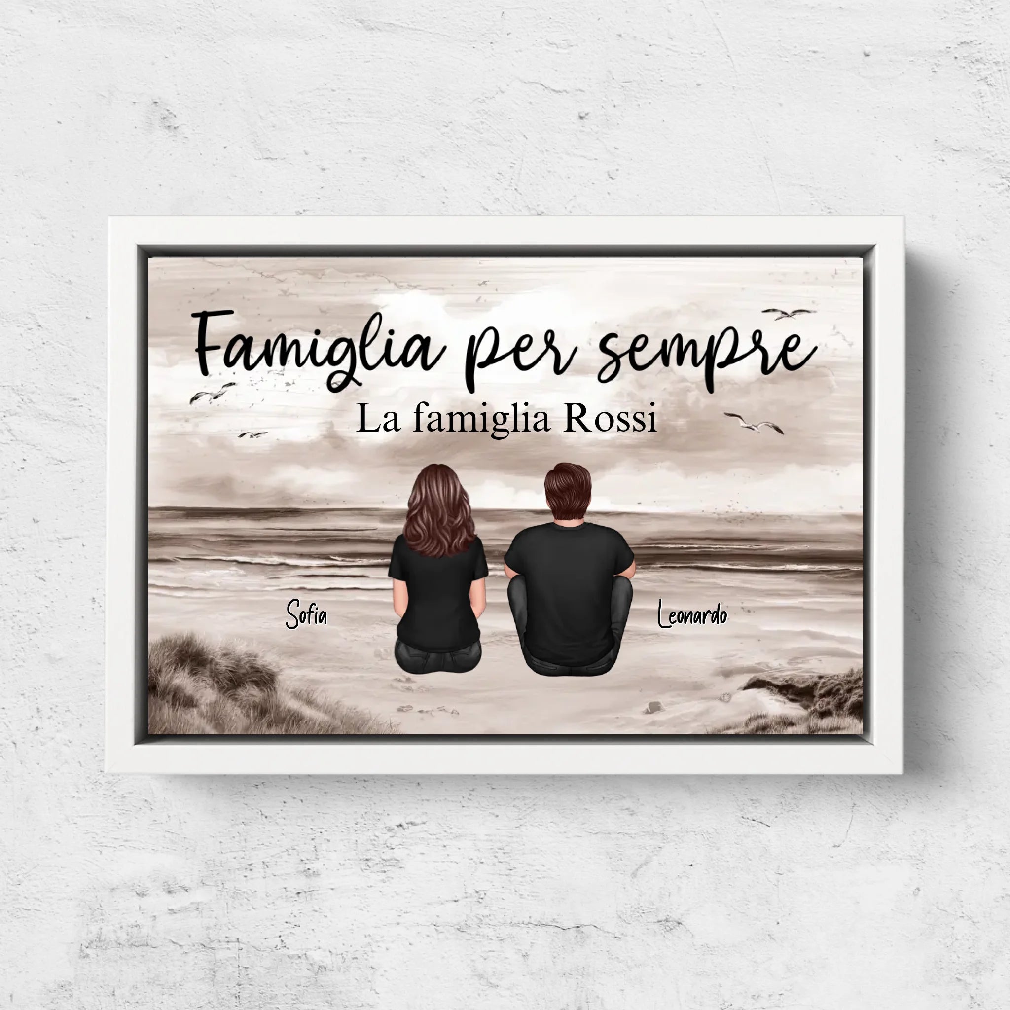 Tela personalizzata "Famiglia per sempre"