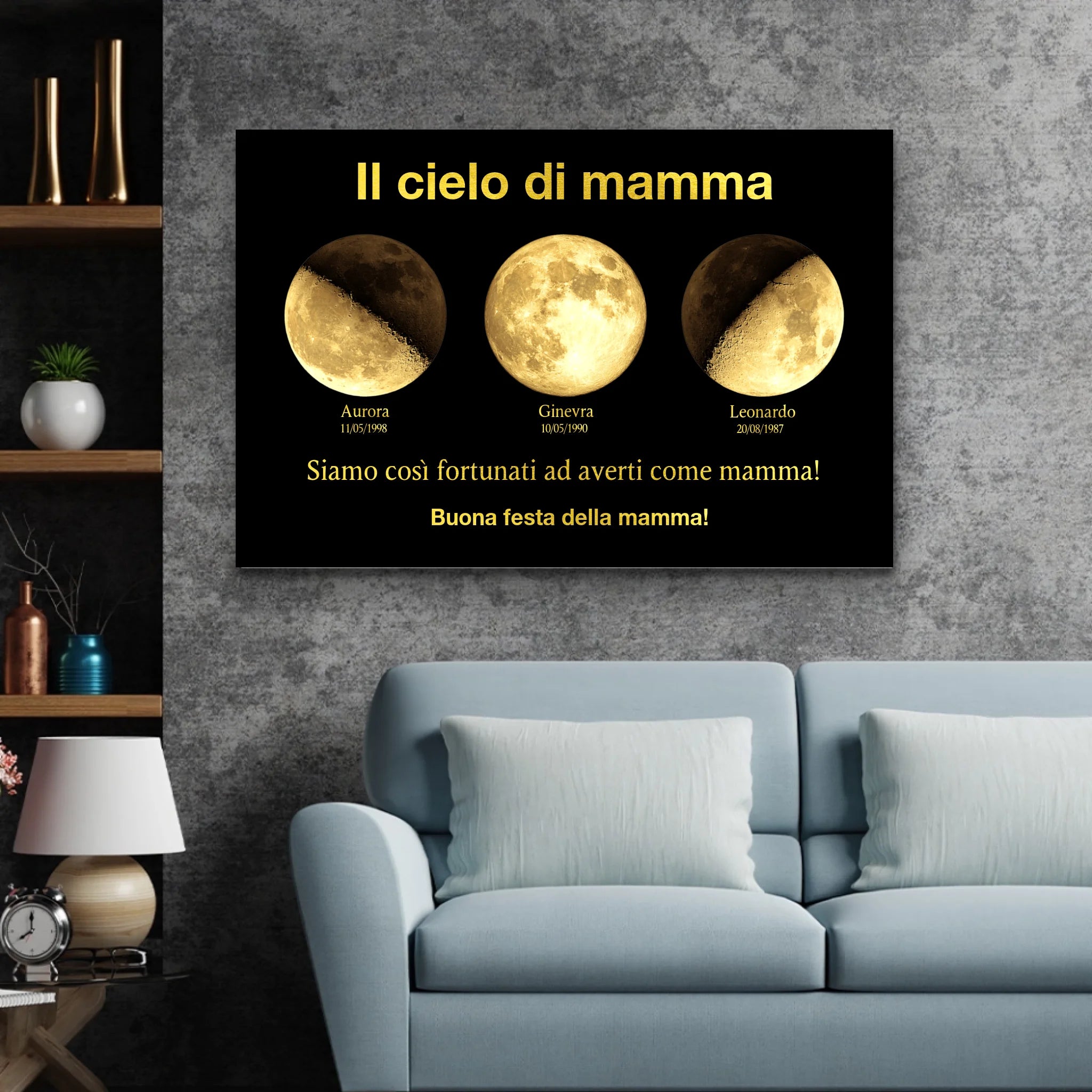 Tela personalizzata "L'universo della mamma"