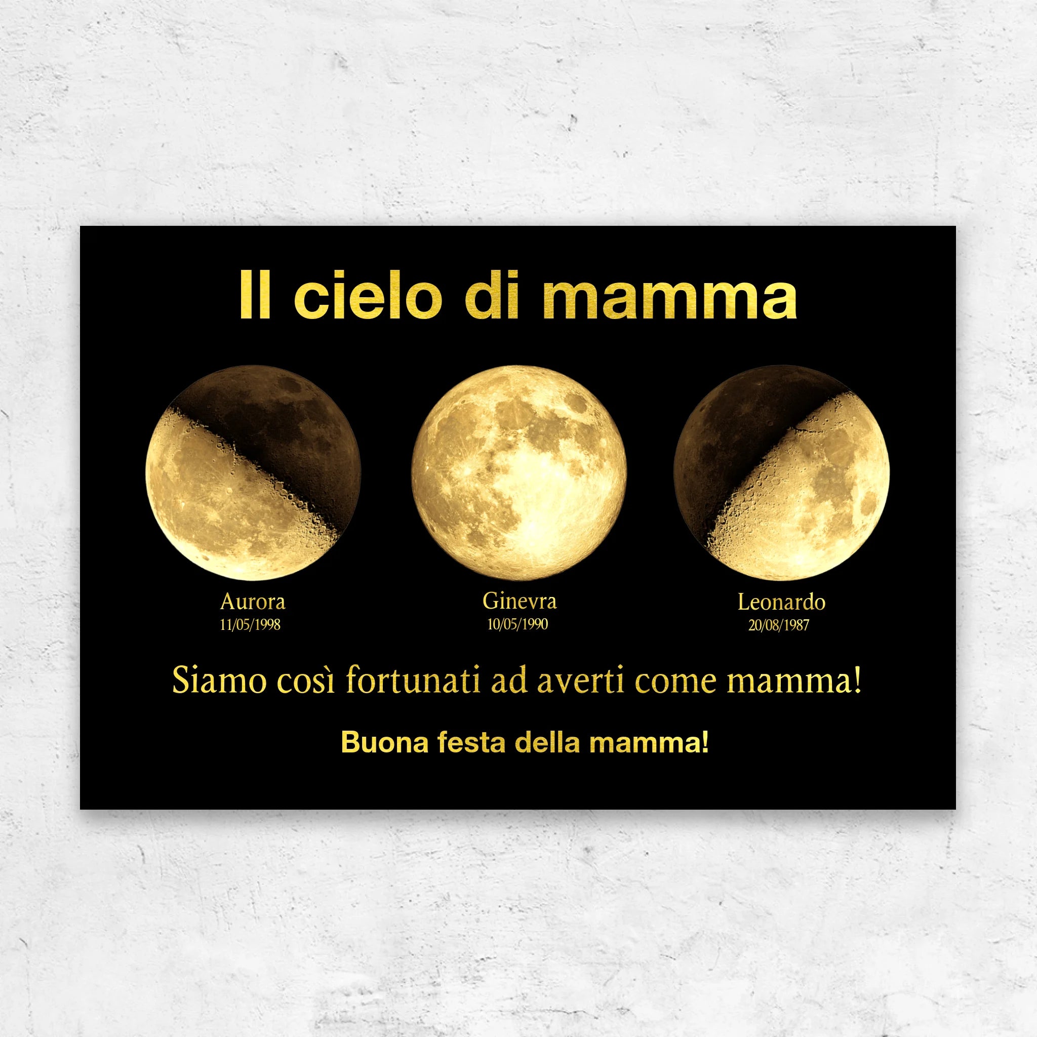 Tela personalizzata "L'universo della mamma"