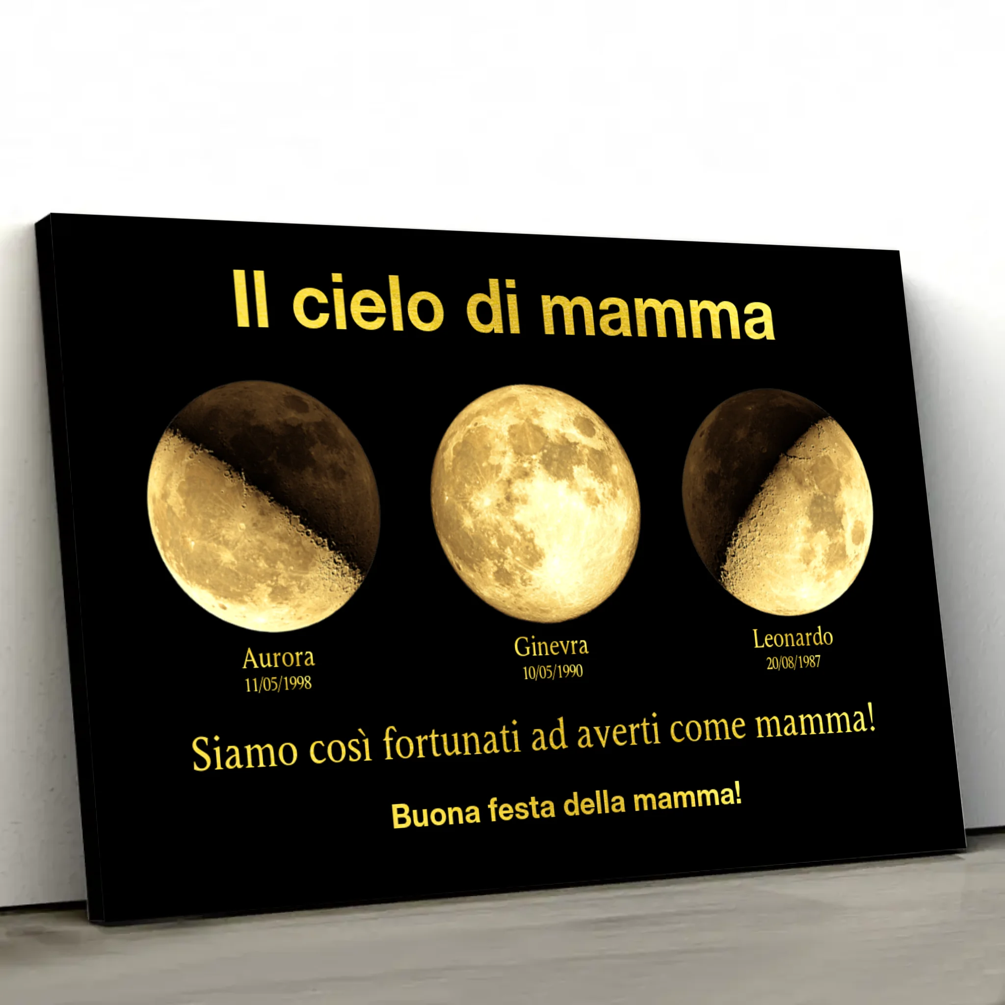 Tela personalizzata "L'universo della mamma"