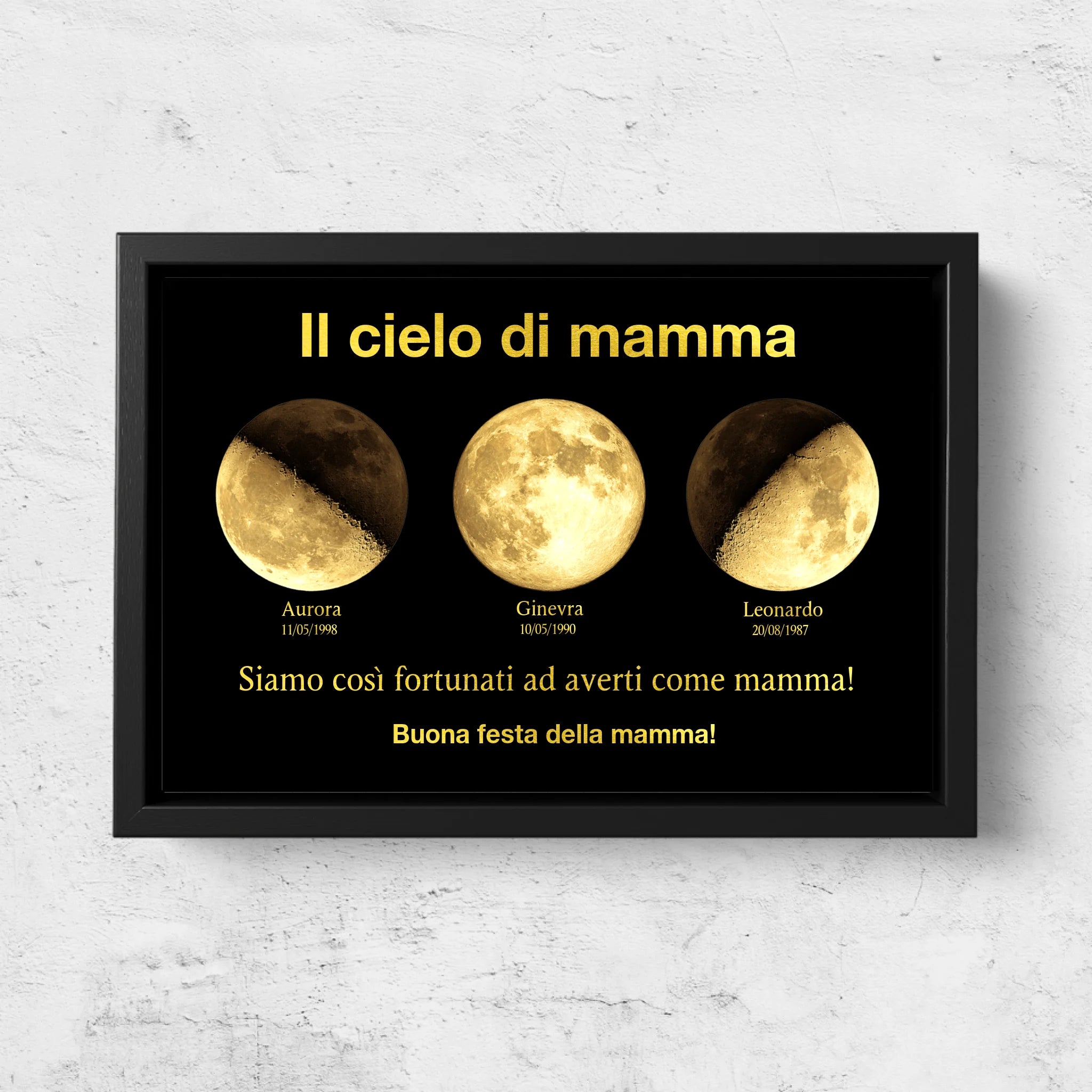 Tela personalizzata "L'universo della mamma"