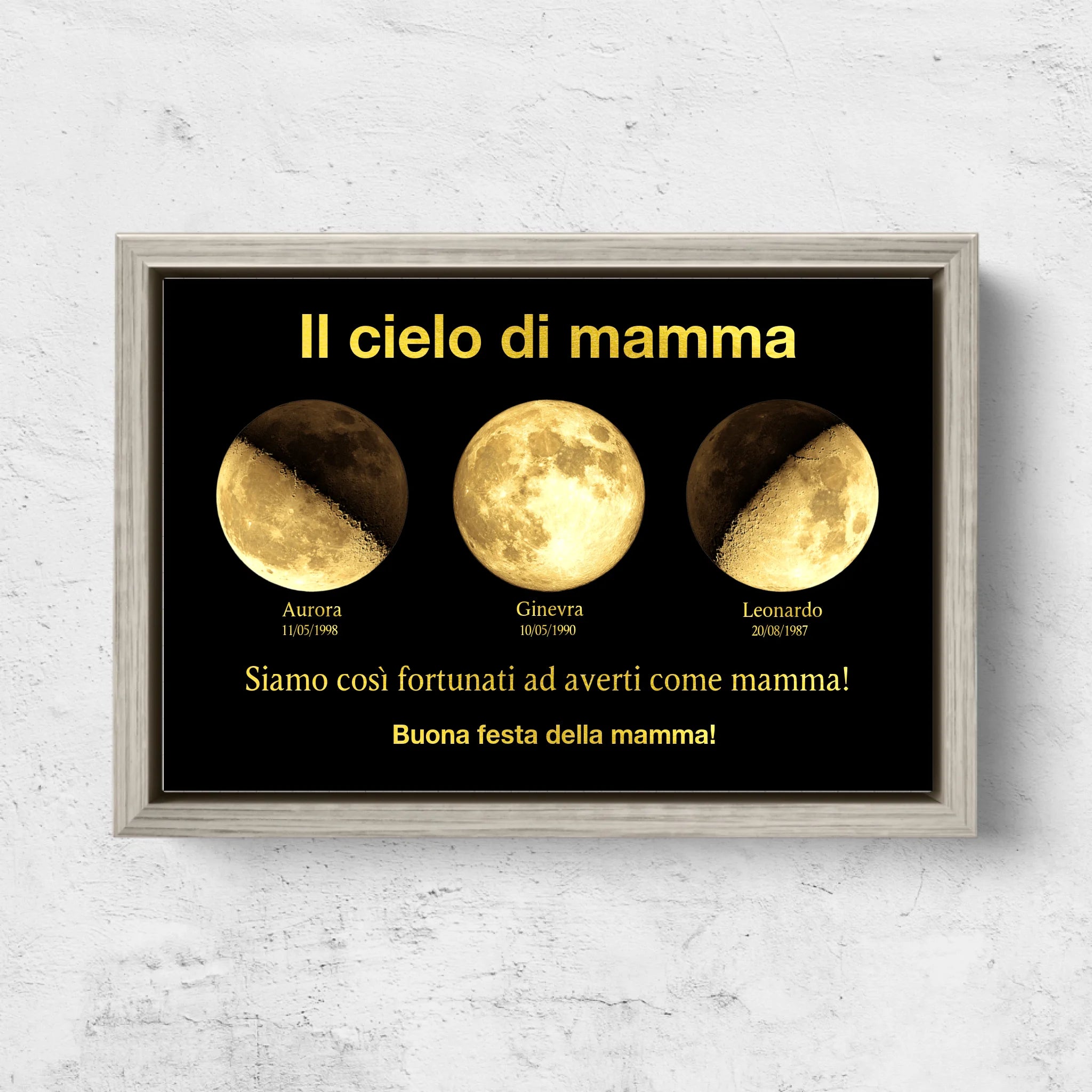 Tela personalizzata "L'universo della mamma"
