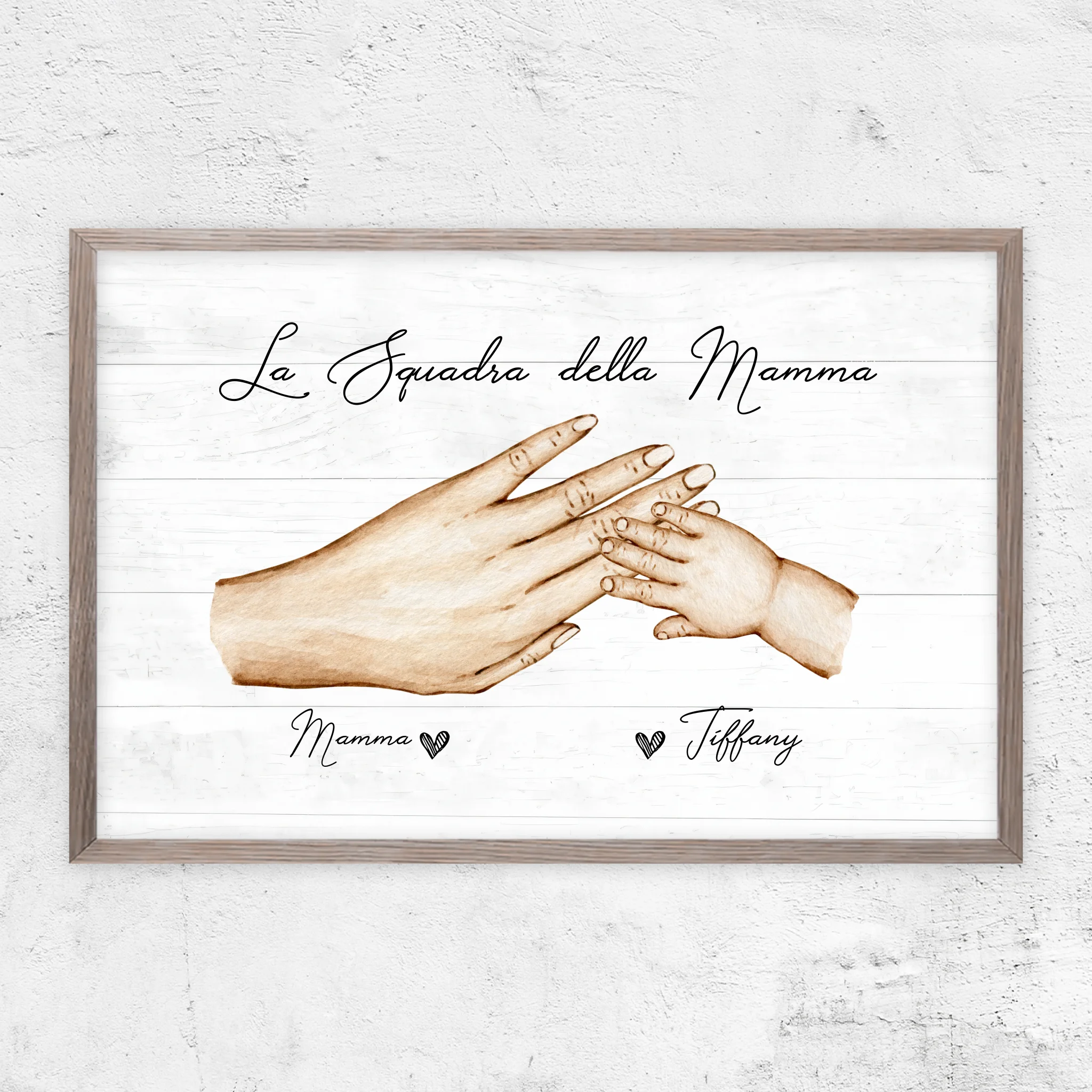 Poster personalizzato "La squadra di mamma"