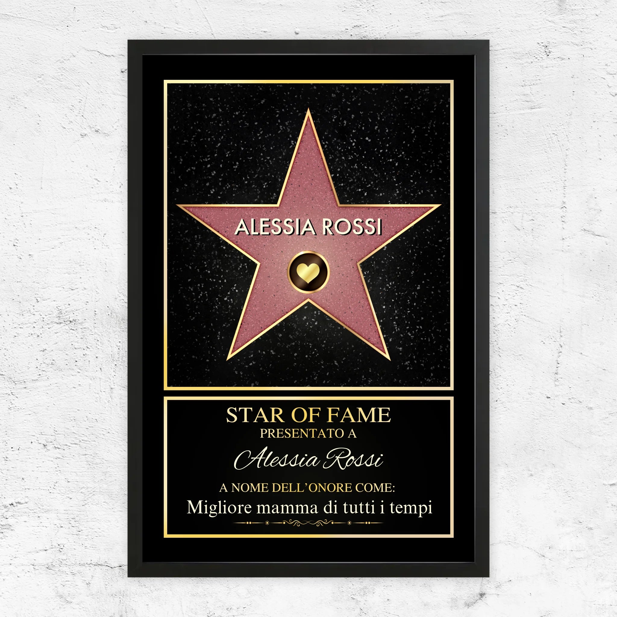 Poster personalizzato “Star of Fame”