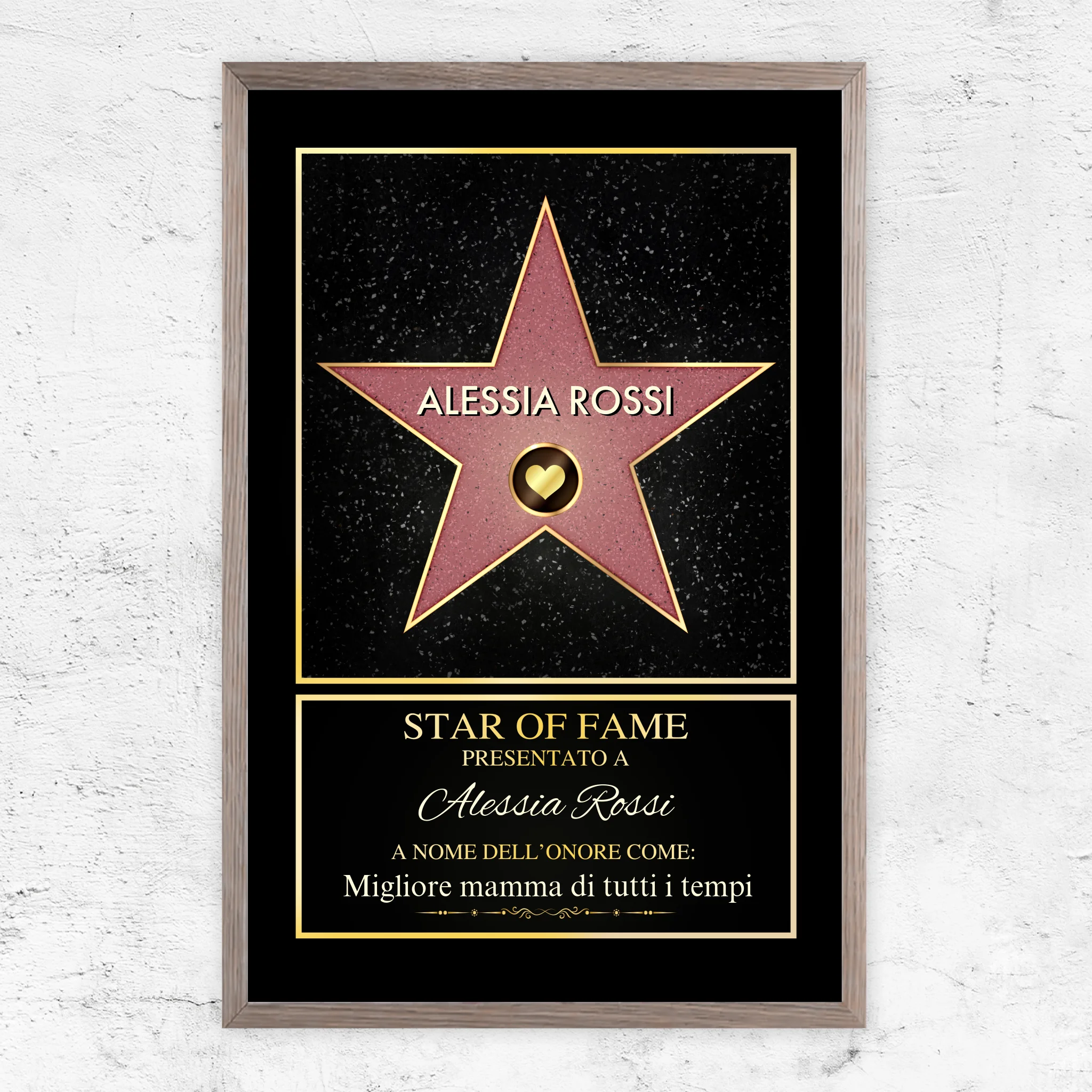 Poster personalizzato “Star of Fame”