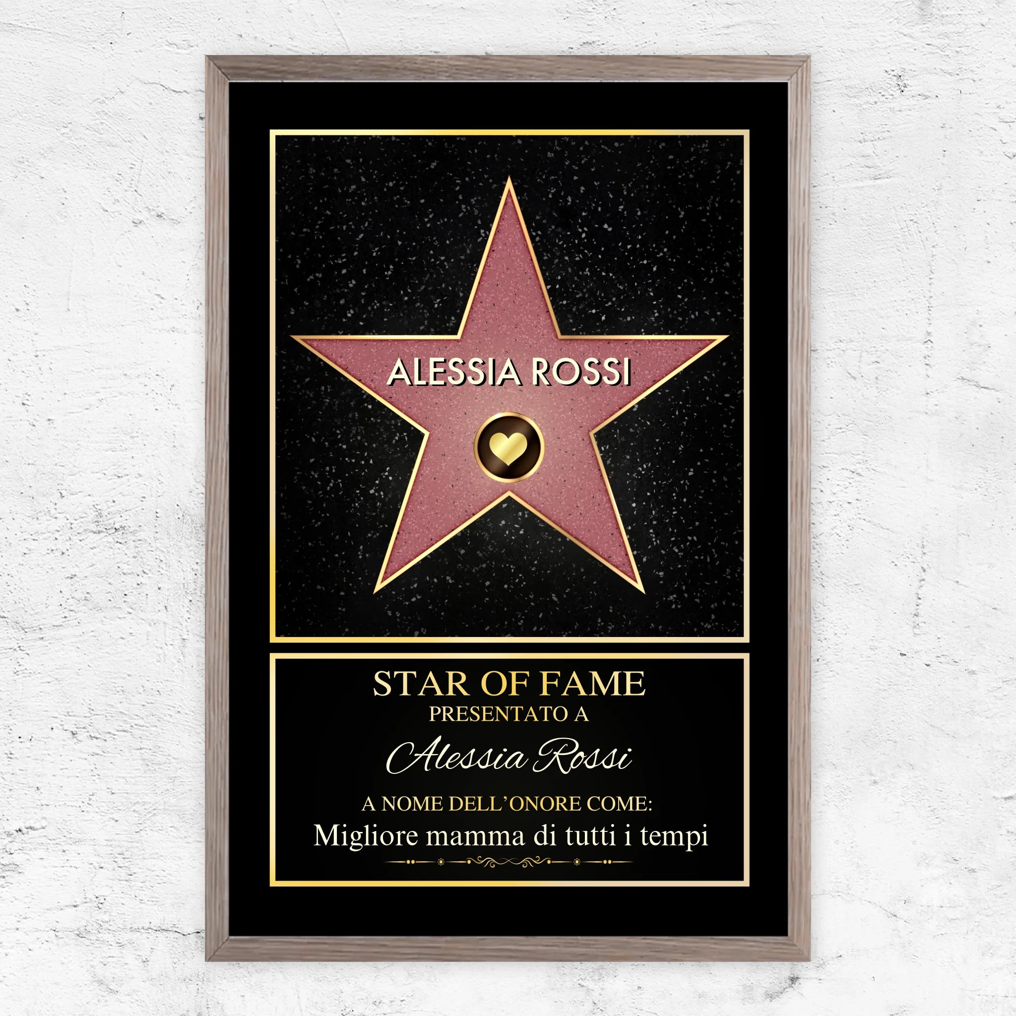 Poster personalizzato “Star of Fame”